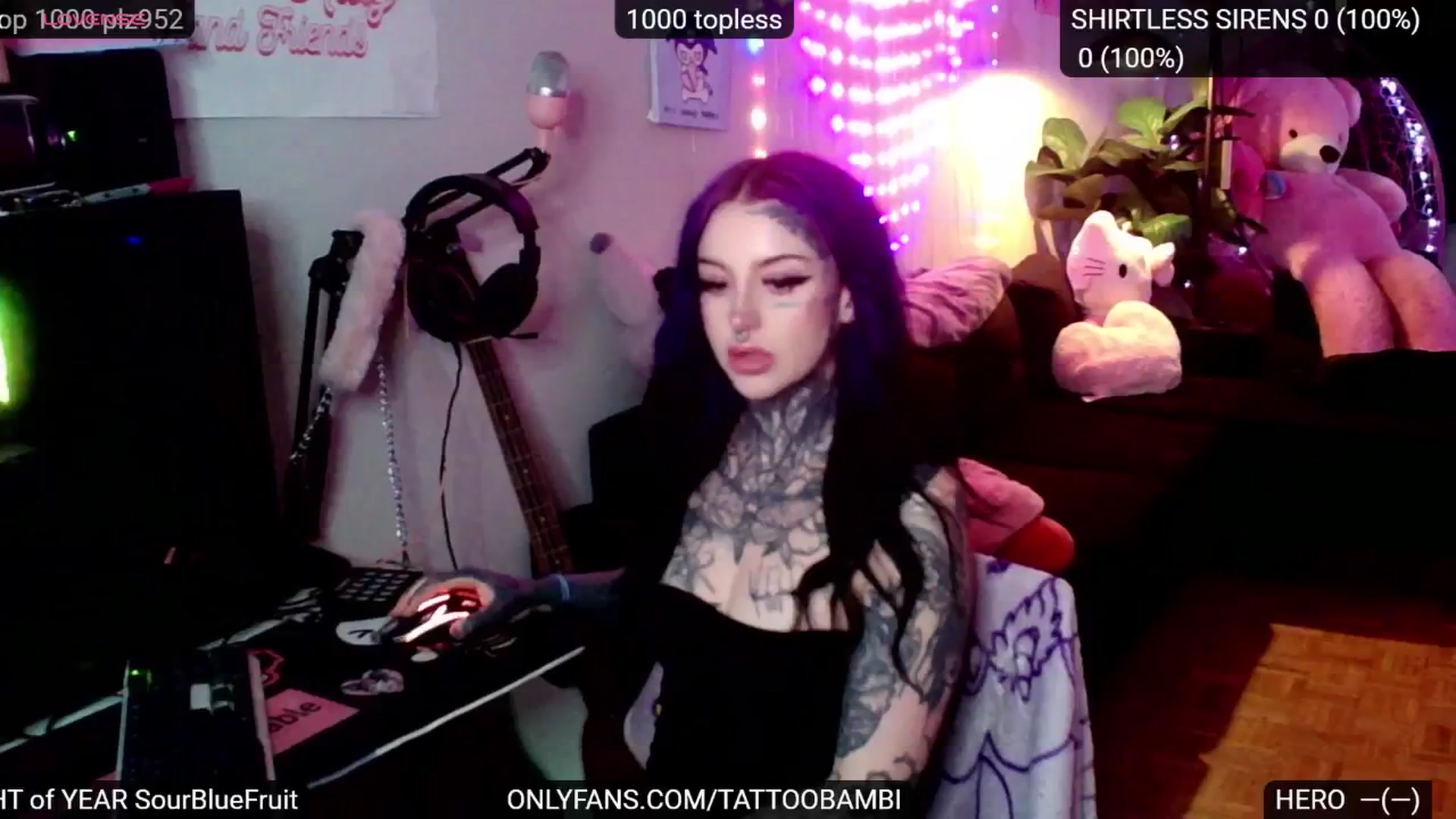 Gallery image thumbnail from Tattoobambi's myfreecams stream on, 12/05/2024, 24:00 image 14 of 20