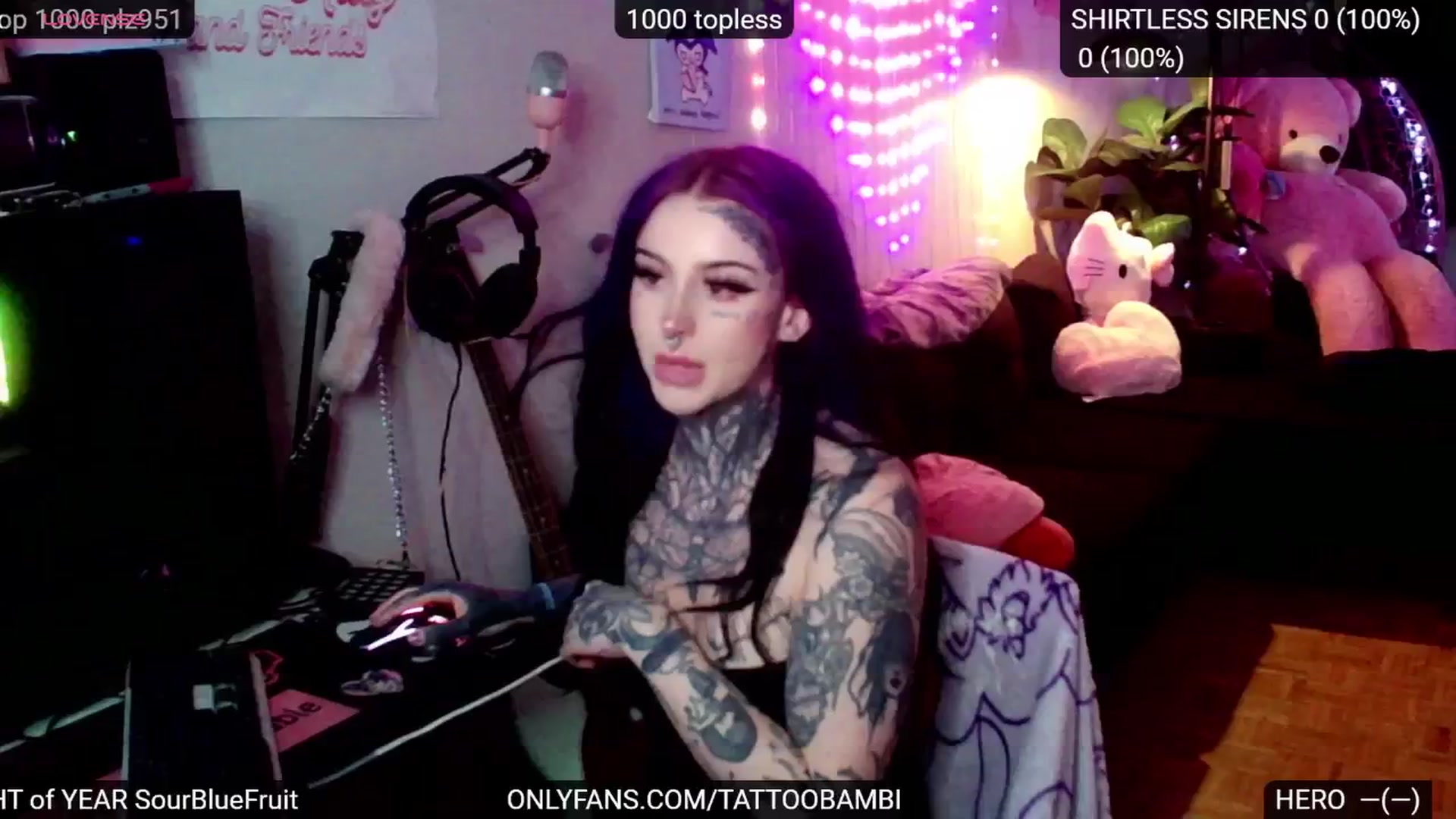 Gallery image thumbnail from Tattoobambi's myfreecams stream on, 12/05/2024, 24:00 image 6 of 20