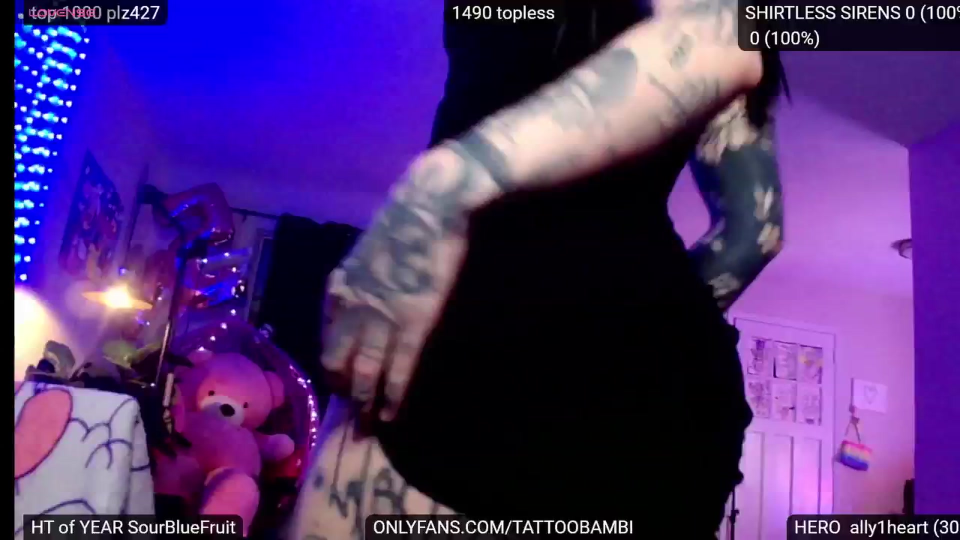 Gallery image thumbnail from Tattoobambi's myfreecams stream on, 12/10/2024, 05:16 image 2 of 20