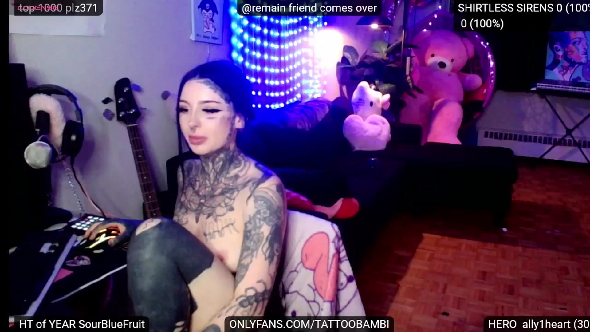 Gallery image thumbnail from Tattoobambi's myfreecams stream on, 12/10/2024, 05:16 image 11 of 20