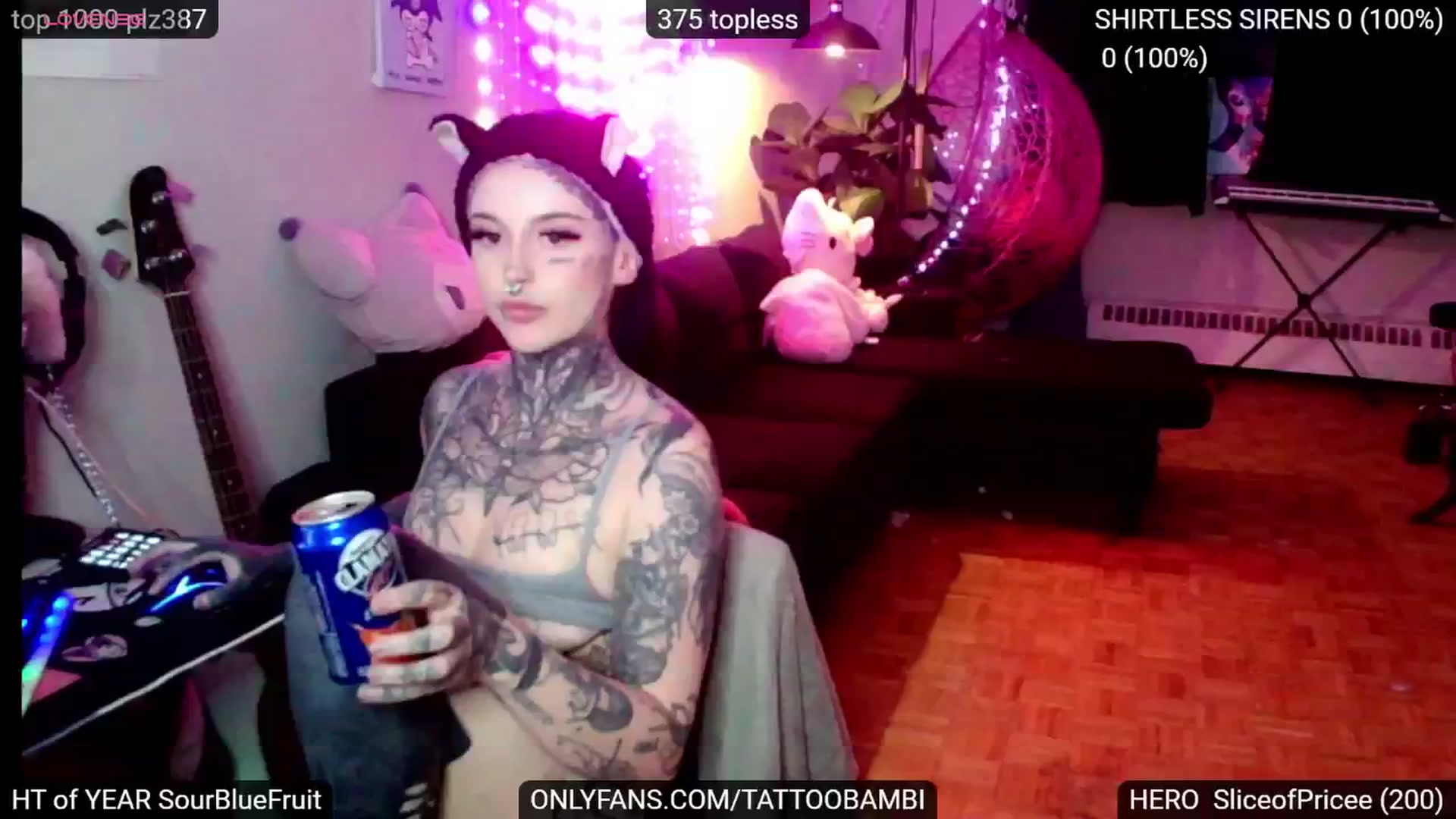 Gallery image thumbnail from Tattoobambi's myfreecams stream on, 12/12/2024, 02:17 image 9 of 20