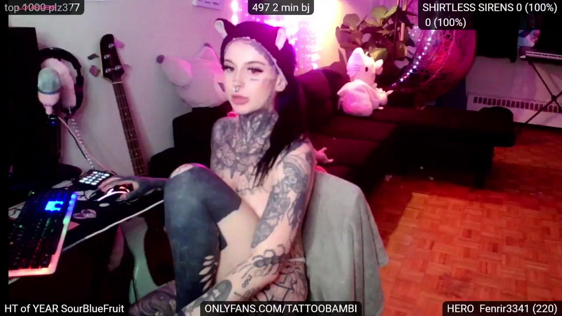 Gallery image thumbnail from Tattoobambi's myfreecams stream on, 12/12/2024, 02:17 image 18 of 20