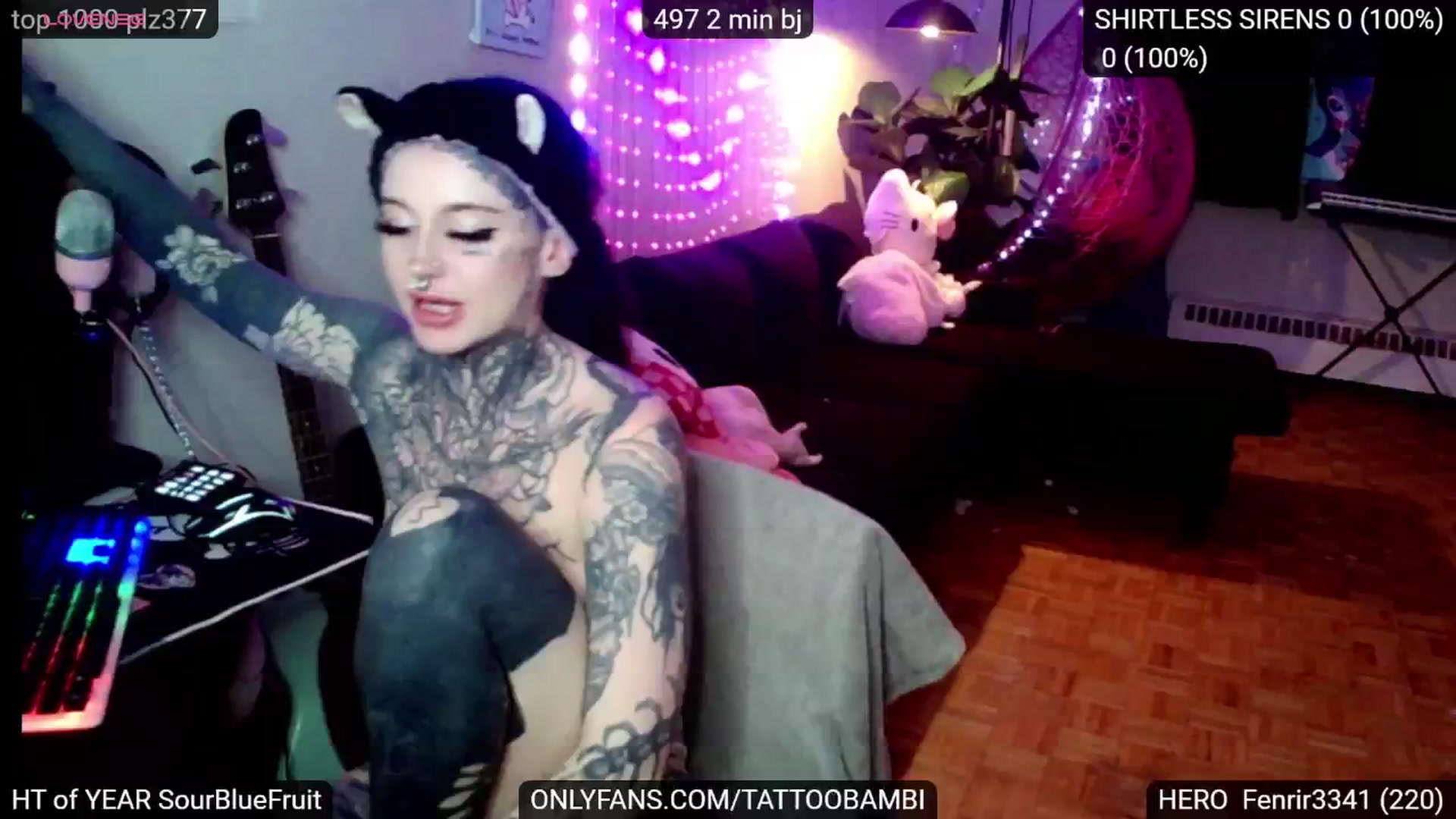 Gallery image thumbnail from Tattoobambi's myfreecams stream on, 12/12/2024, 02:17 image 20 of 20