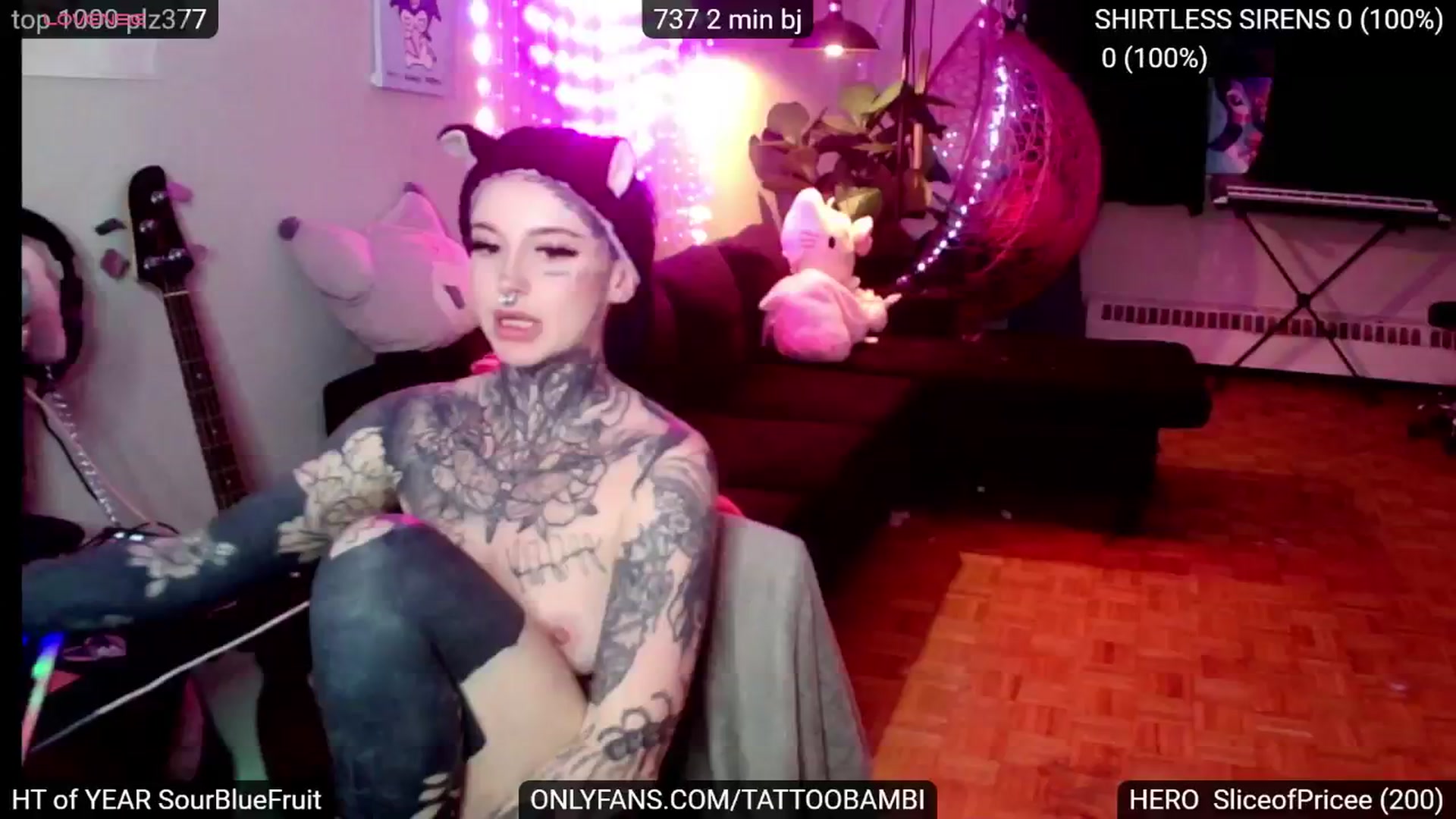 Gallery image thumbnail from Tattoobambi's myfreecams stream on, 12/12/2024, 02:17 image 12 of 20