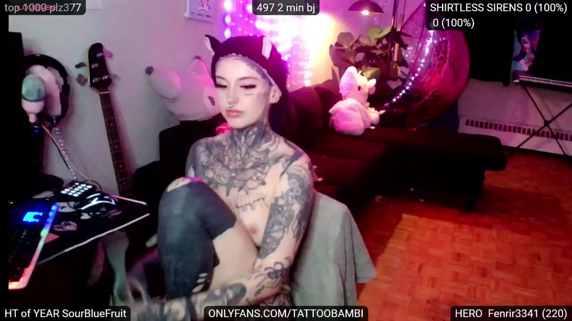 Gallery image thumbnail from Tattoobambi's myfreecams stream on, 12/12/2024, 02:17 image 19 of 20