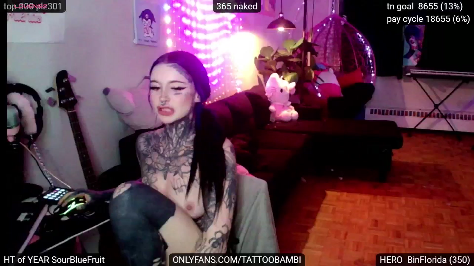 Gallery image thumbnail from Tattoobambi's myfreecams stream on, 12/14/2024, 04:31 image 19 of 20