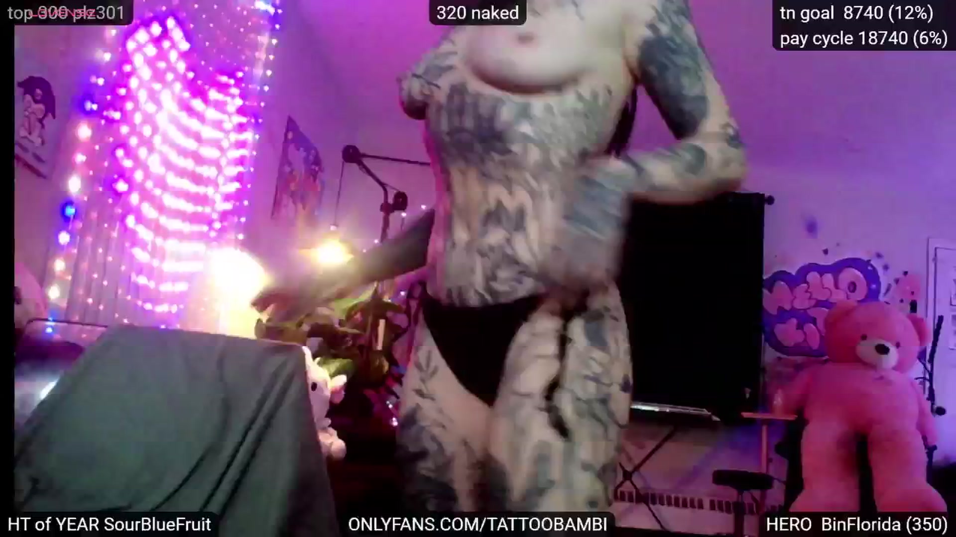 Gallery image thumbnail from Tattoobambi's myfreecams stream on, 12/14/2024, 04:31 image 18 of 20