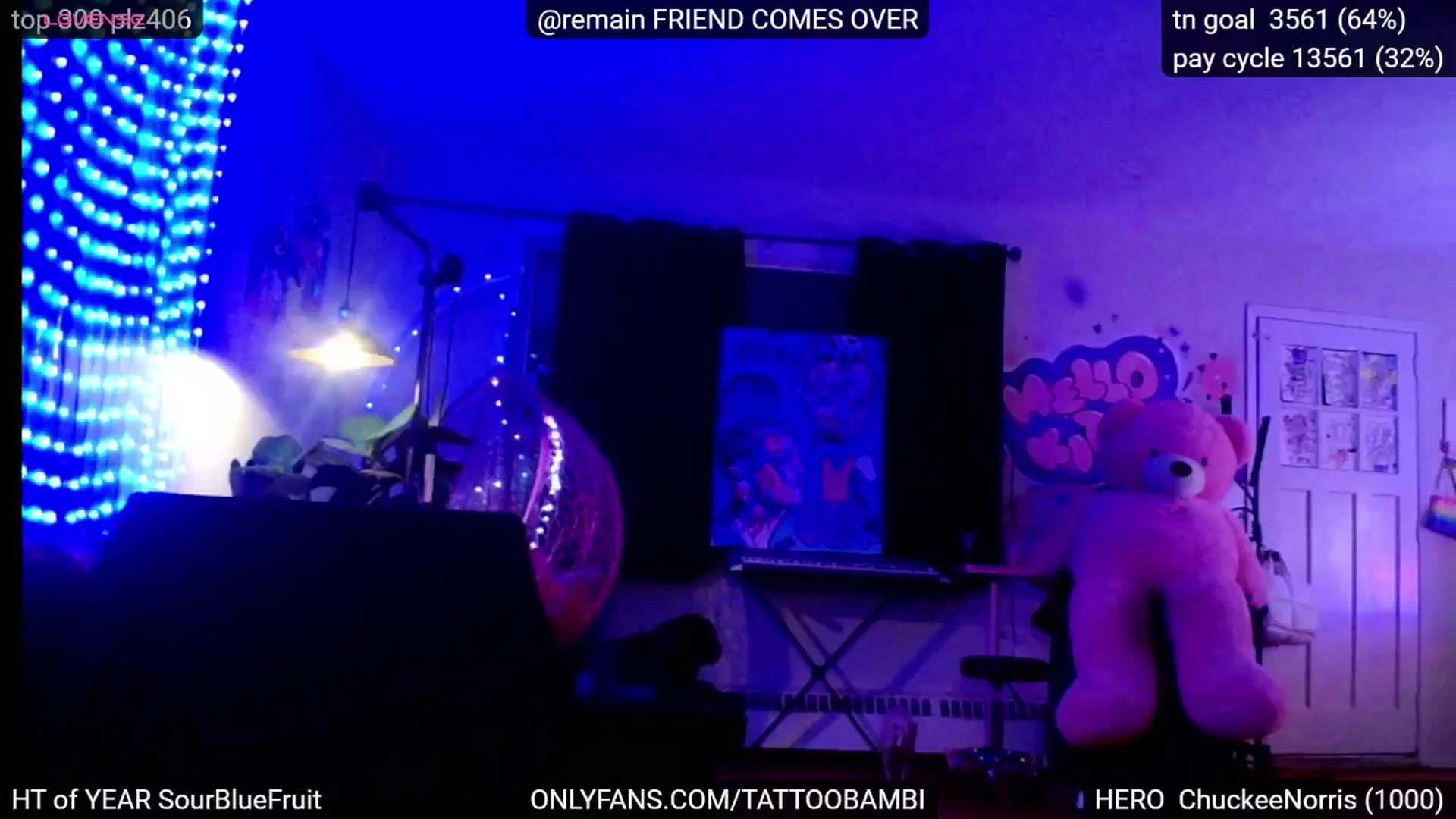 Gallery image thumbnail from Tattoobambi's myfreecams stream on, 12/18/2024, 04:05 image 12 of 20