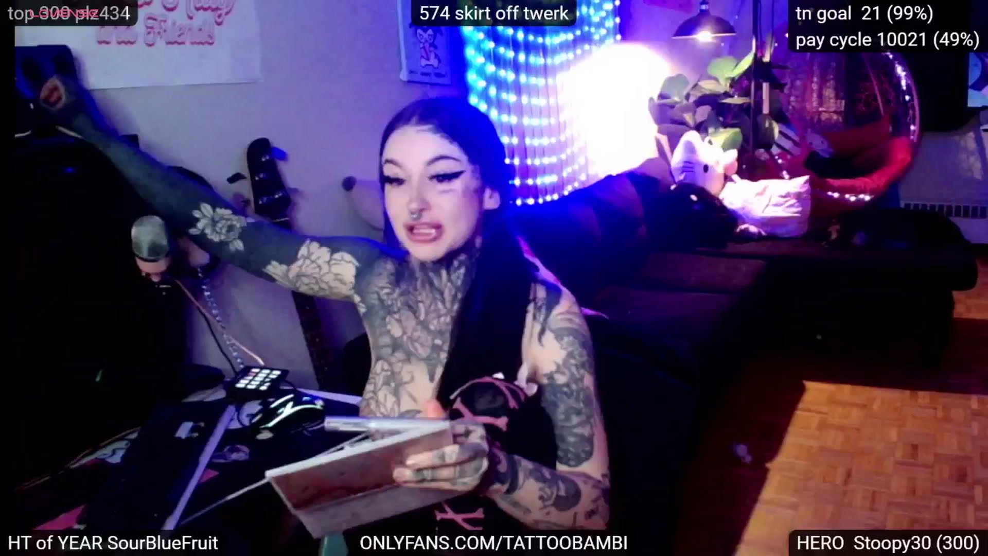 Gallery image thumbnail from Tattoobambi's myfreecams stream on, 12/20/2024, 02:47 image 16 of 20