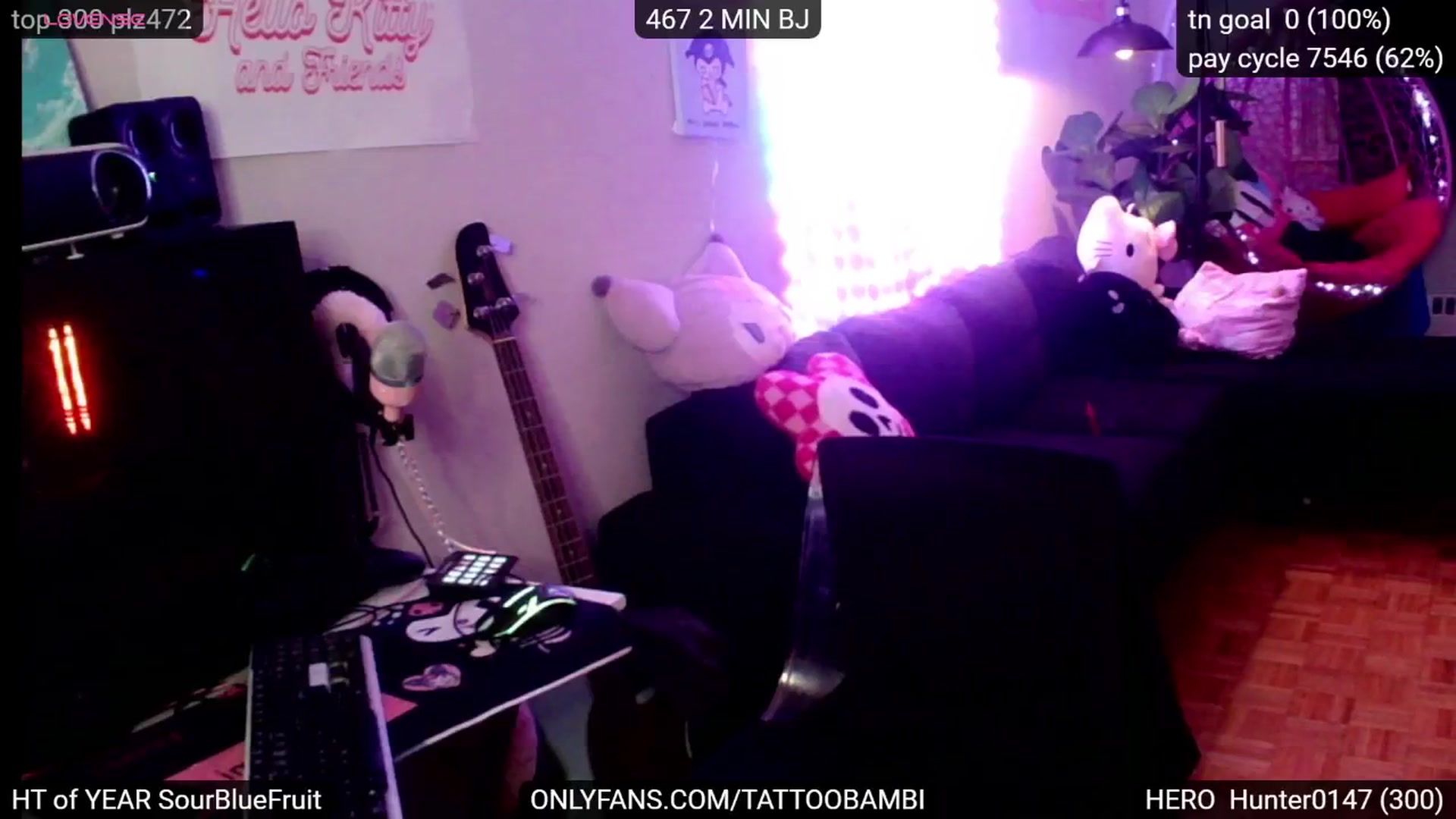Gallery image thumbnail from Tattoobambi's myfreecams stream on, 12/22/2024, 01:01 image 15 of 20