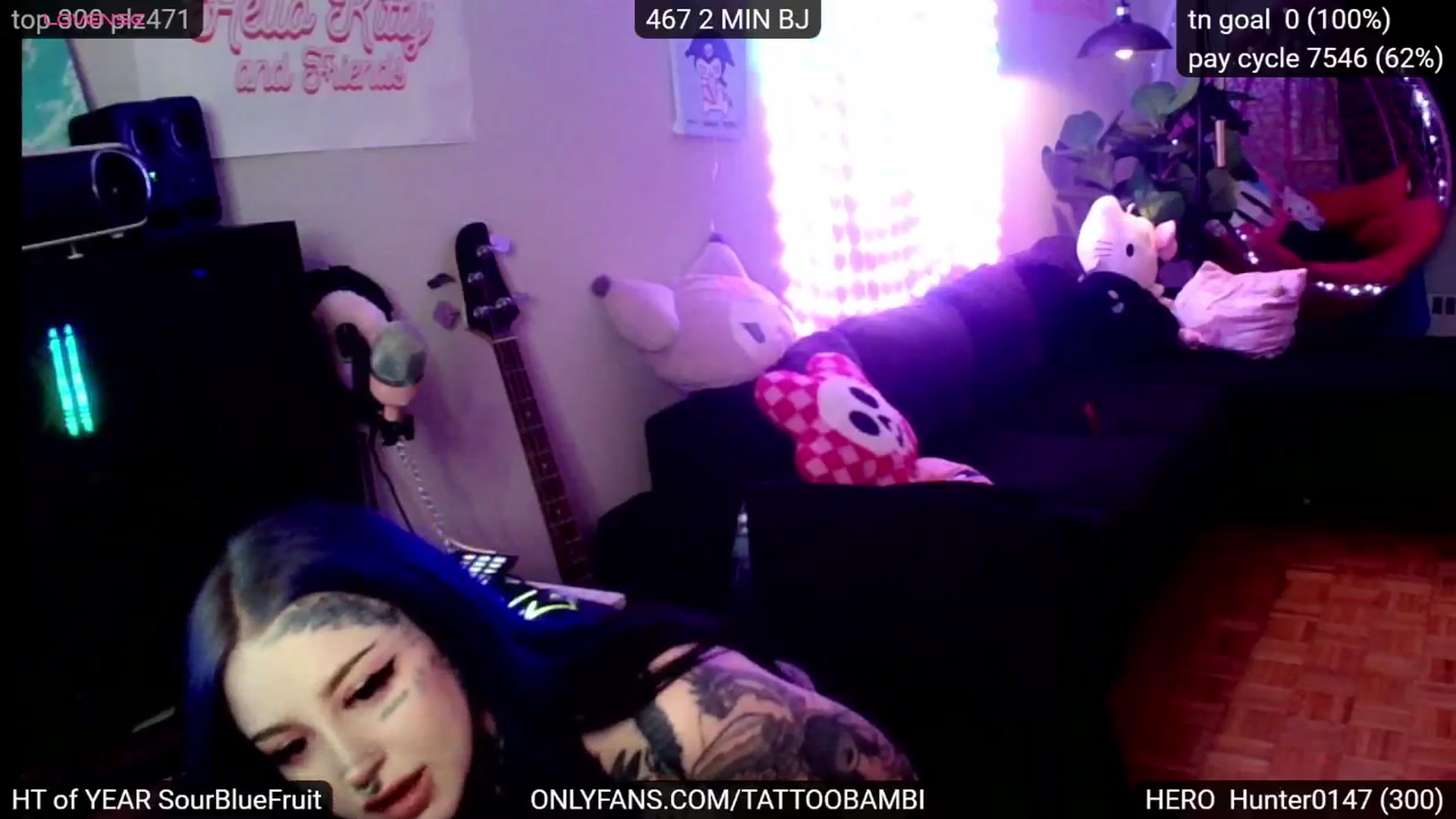 Gallery image thumbnail from Tattoobambi's myfreecams stream on, 12/22/2024, 01:01 image 13 of 20