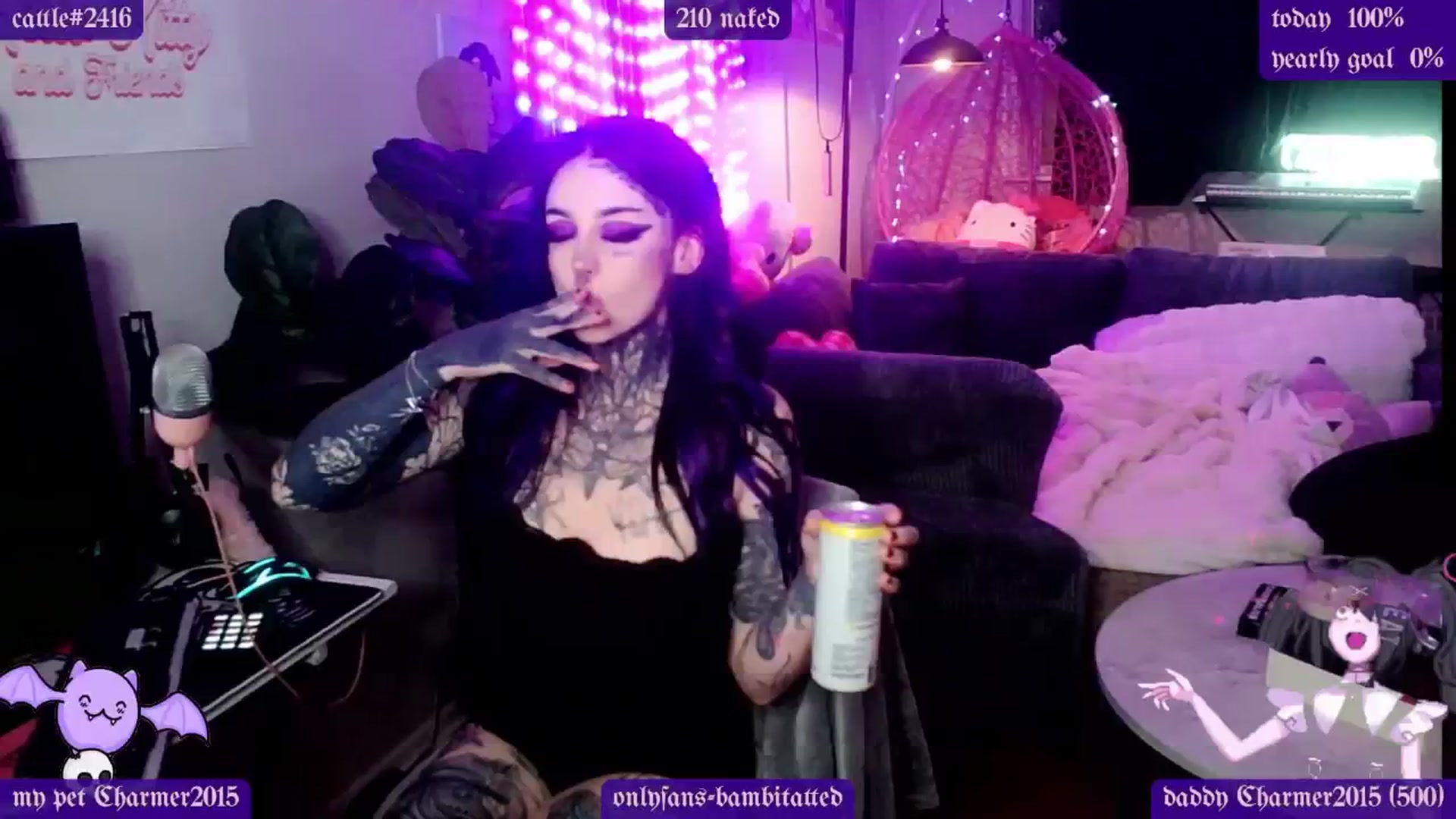 Gallery image thumbnail from Tattoobambi's myfreecams stream on, 01/19/2025, 24:52 image 20 of 20