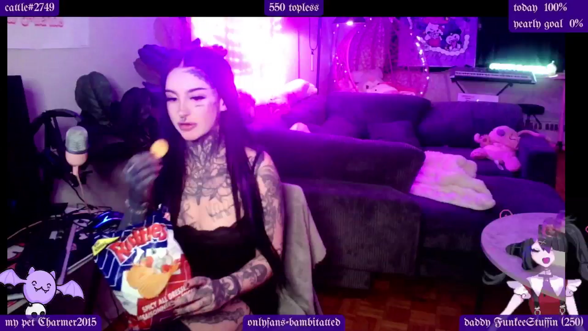 Gallery image thumbnail from Tattoobambi's myfreecams stream on, 01/23/2025, 01:23 image 11 of 20