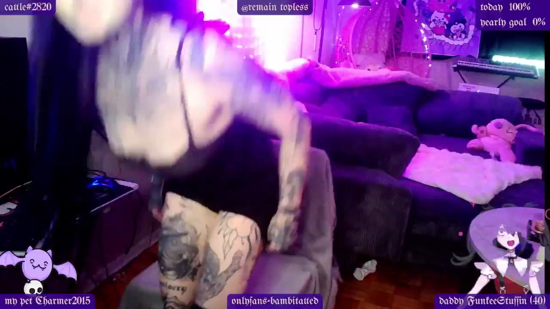 Gallery image thumbnail from Tattoobambi's myfreecams stream on, 01/23/2025, 01:23 image 1 of 20