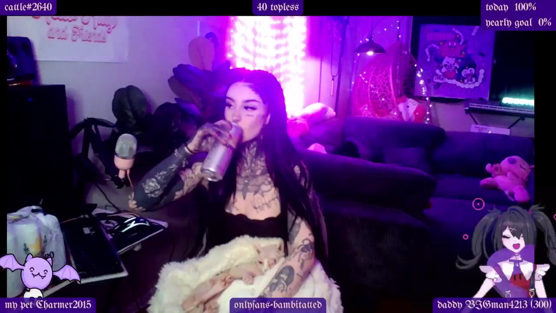 Gallery image thumbnail from Tattoobambi's myfreecams stream on, 01/23/2025, 02:39 image 11 of 20