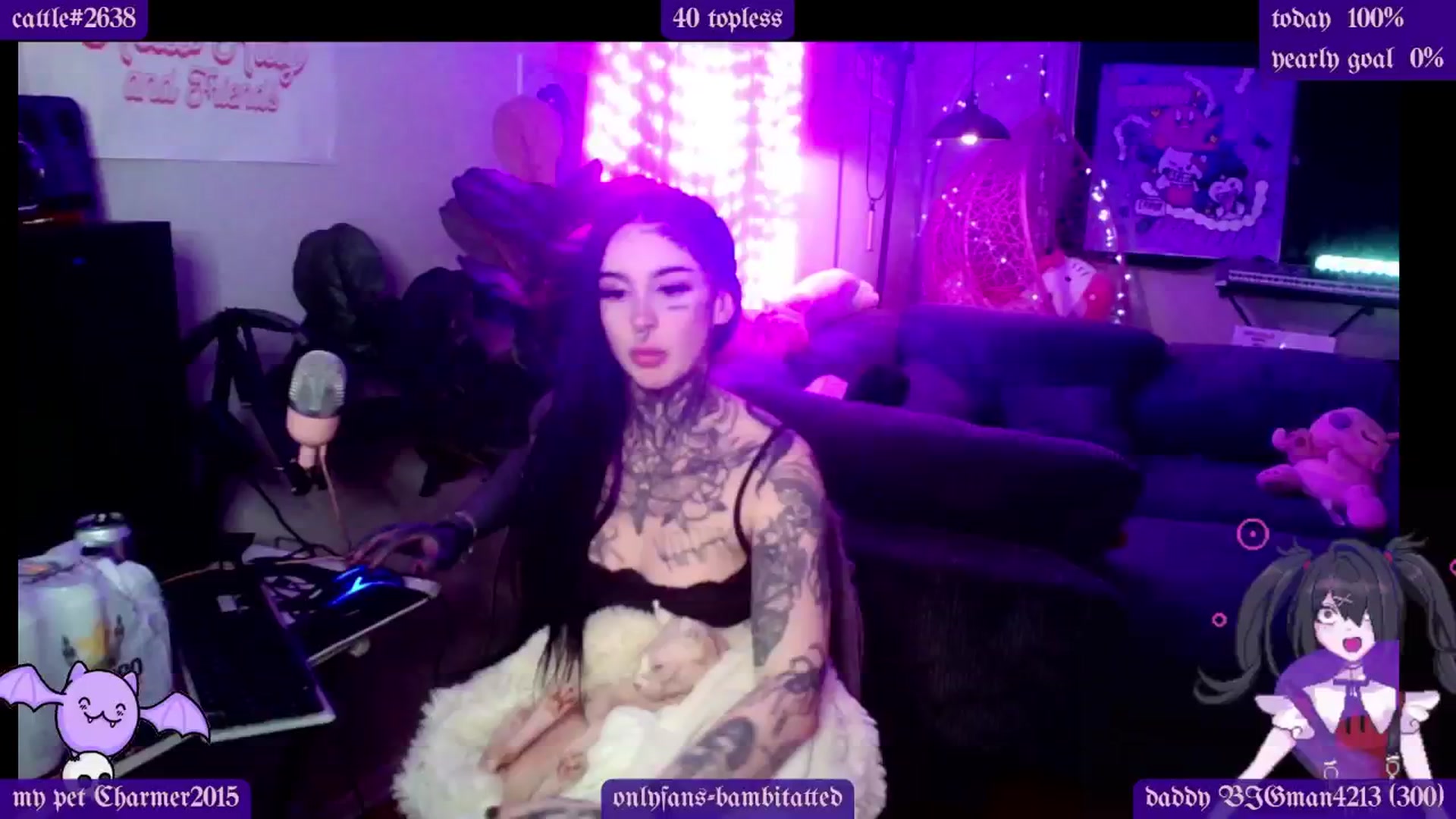 Gallery image thumbnail from Tattoobambi's myfreecams stream on, 01/23/2025, 02:39 image 9 of 20