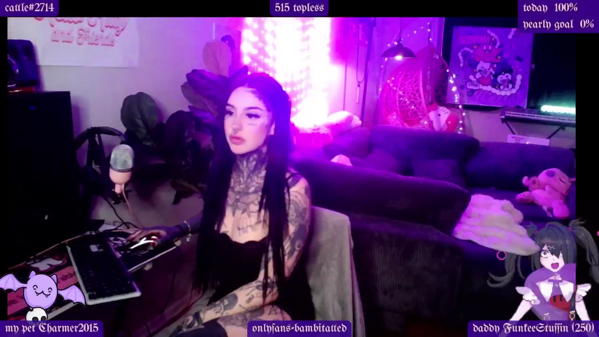 Gallery image thumbnail from Tattoobambi's myfreecams stream on, 01/23/2025, 02:39 image 3 of 20