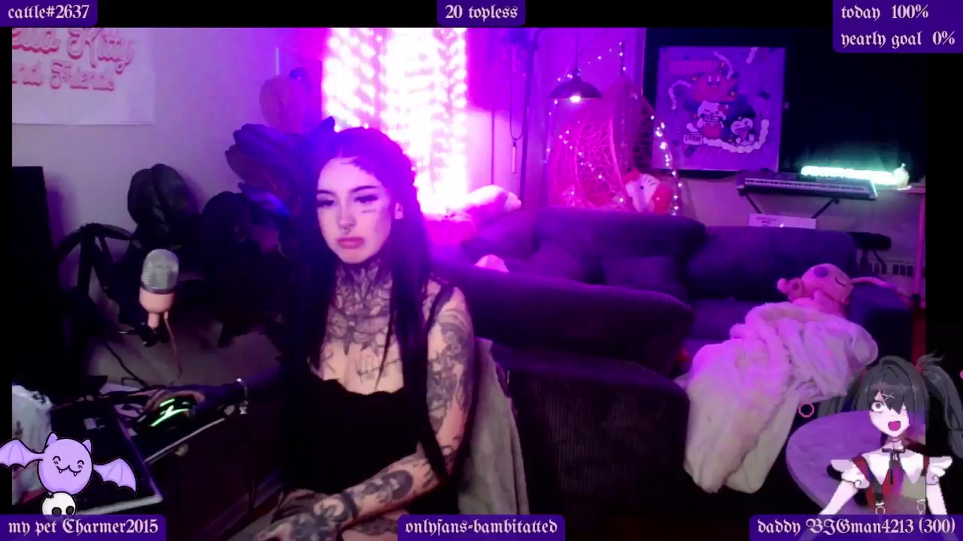 Gallery image thumbnail from Tattoobambi's myfreecams stream on, 01/23/2025, 02:39 image 18 of 20
