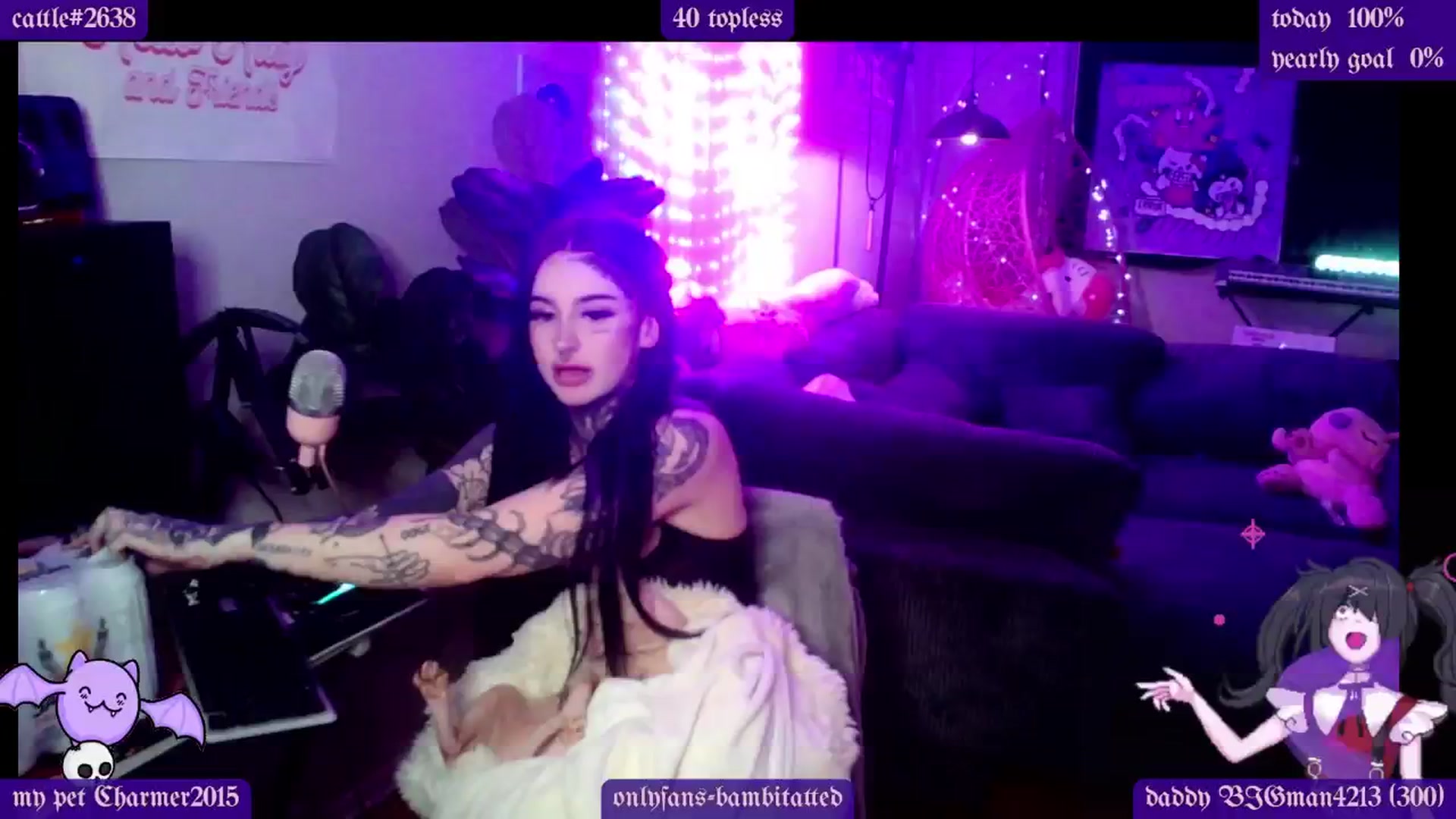 Gallery image thumbnail from Tattoobambi's myfreecams stream on, 01/23/2025, 02:39 image 8 of 20