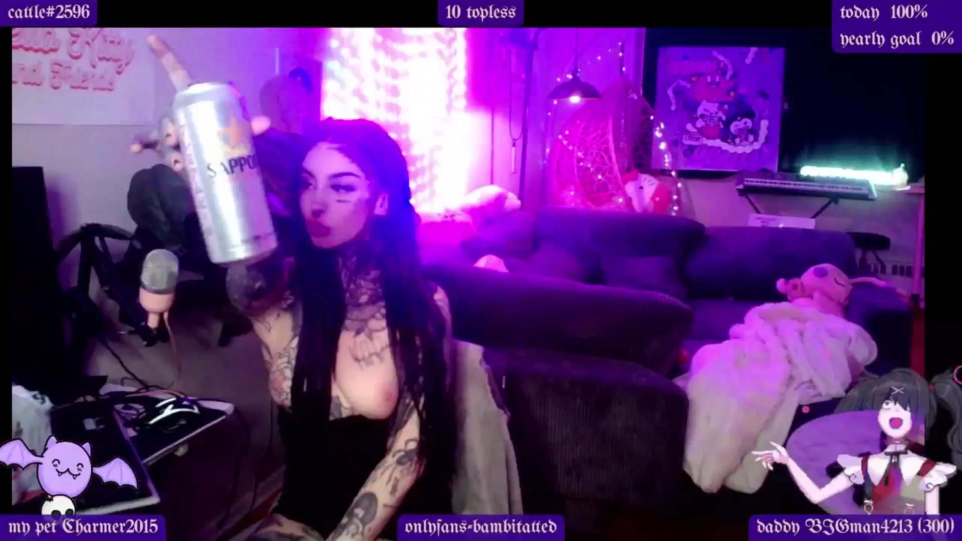 Gallery image thumbnail from Tattoobambi's myfreecams stream on, 01/23/2025, 04:41 image 1 of 20