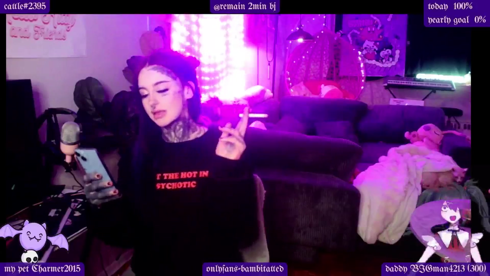 Gallery image thumbnail from Tattoobambi's myfreecams stream on, 01/23/2025, 04:41 image 18 of 20