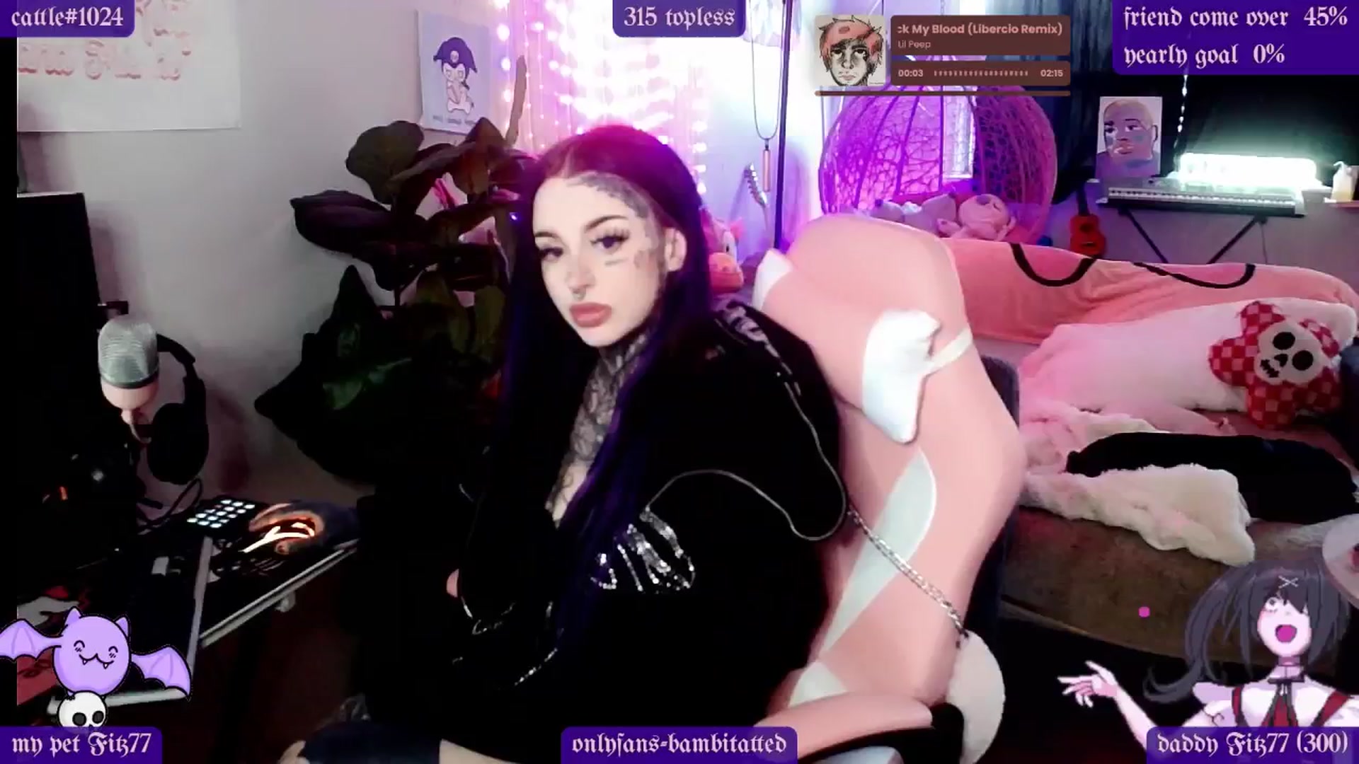 Gallery image thumbnail from Tattoobambi's myfreecams stream on, 02/02/2025, 24:29 image 5 of 20