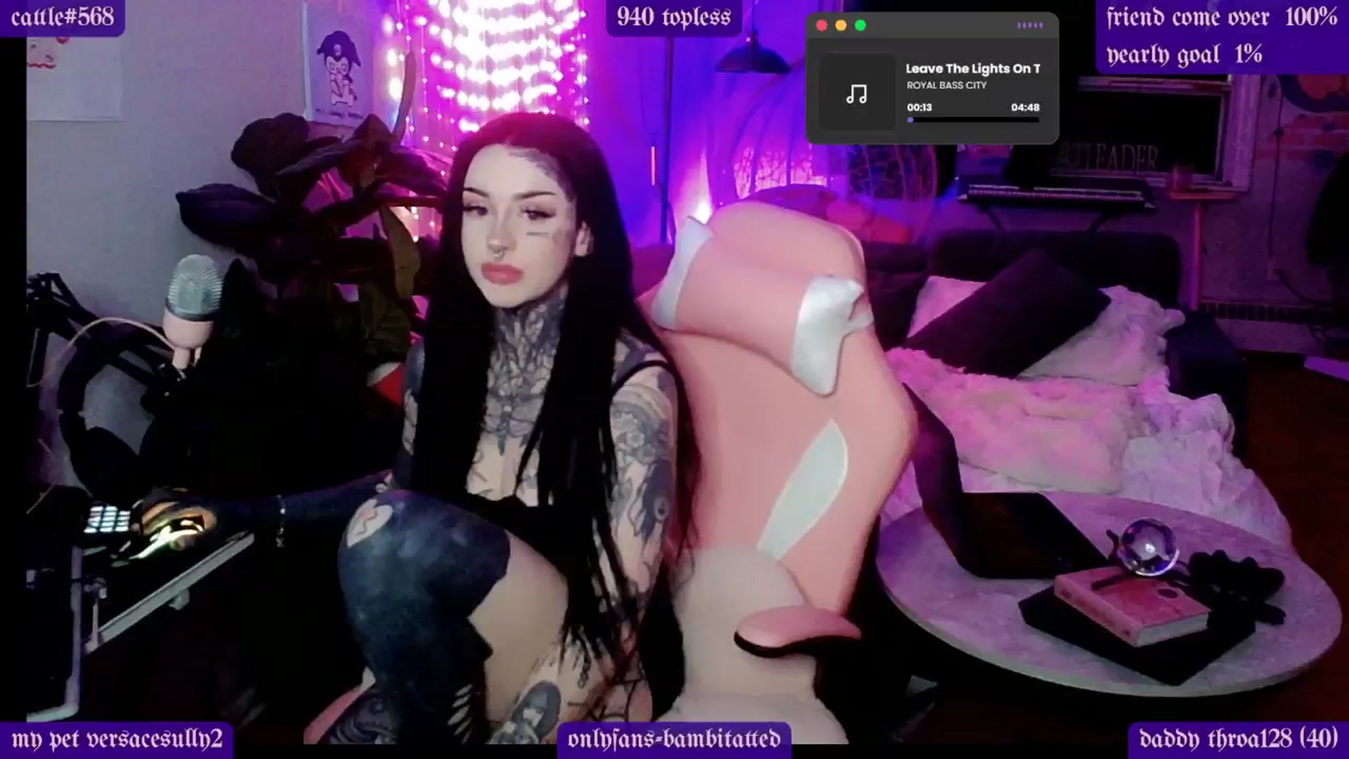 Gallery image thumbnail from Tattoobambi's myfreecams stream on, 02/06/2025, 03:39 image 6 of 20