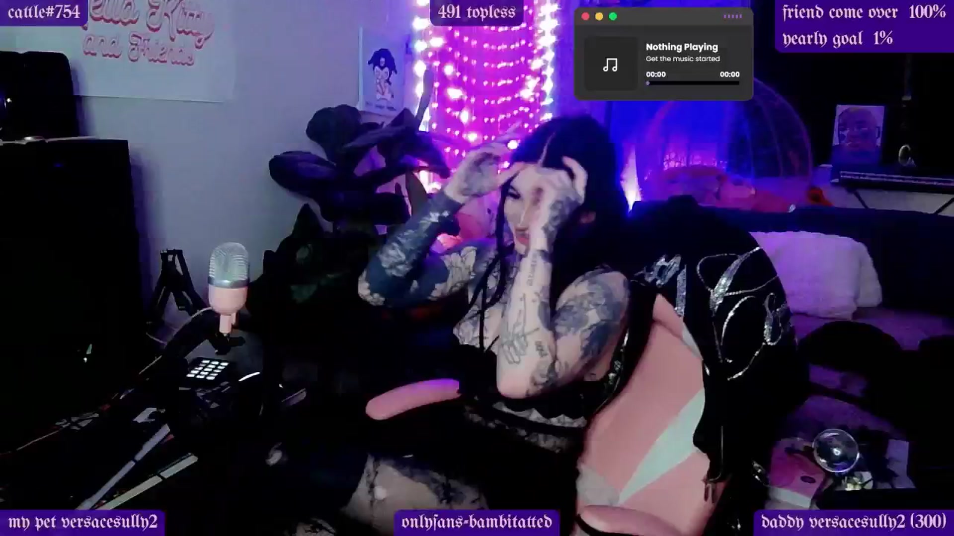 Gallery image thumbnail from Tattoobambi's myfreecams stream on, 02/09/2025, 04:17 image 8 of 20