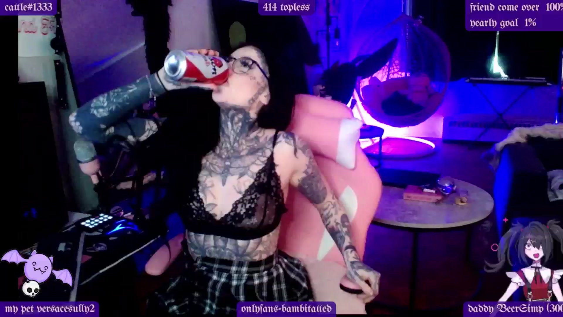 Gallery image thumbnail from Tattoobambi's myfreecams stream on, 02/20/2025, 24:59 image 4 of 20