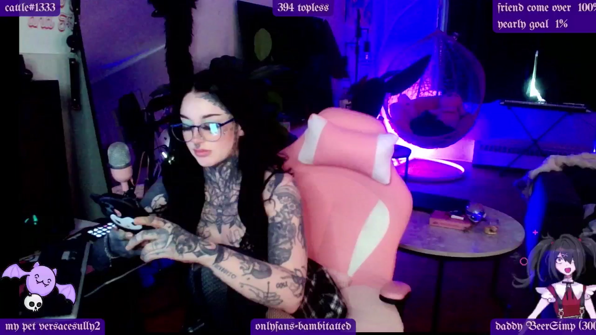 Gallery image thumbnail from Tattoobambi's myfreecams stream on, 02/20/2025, 24:59 image 17 of 20