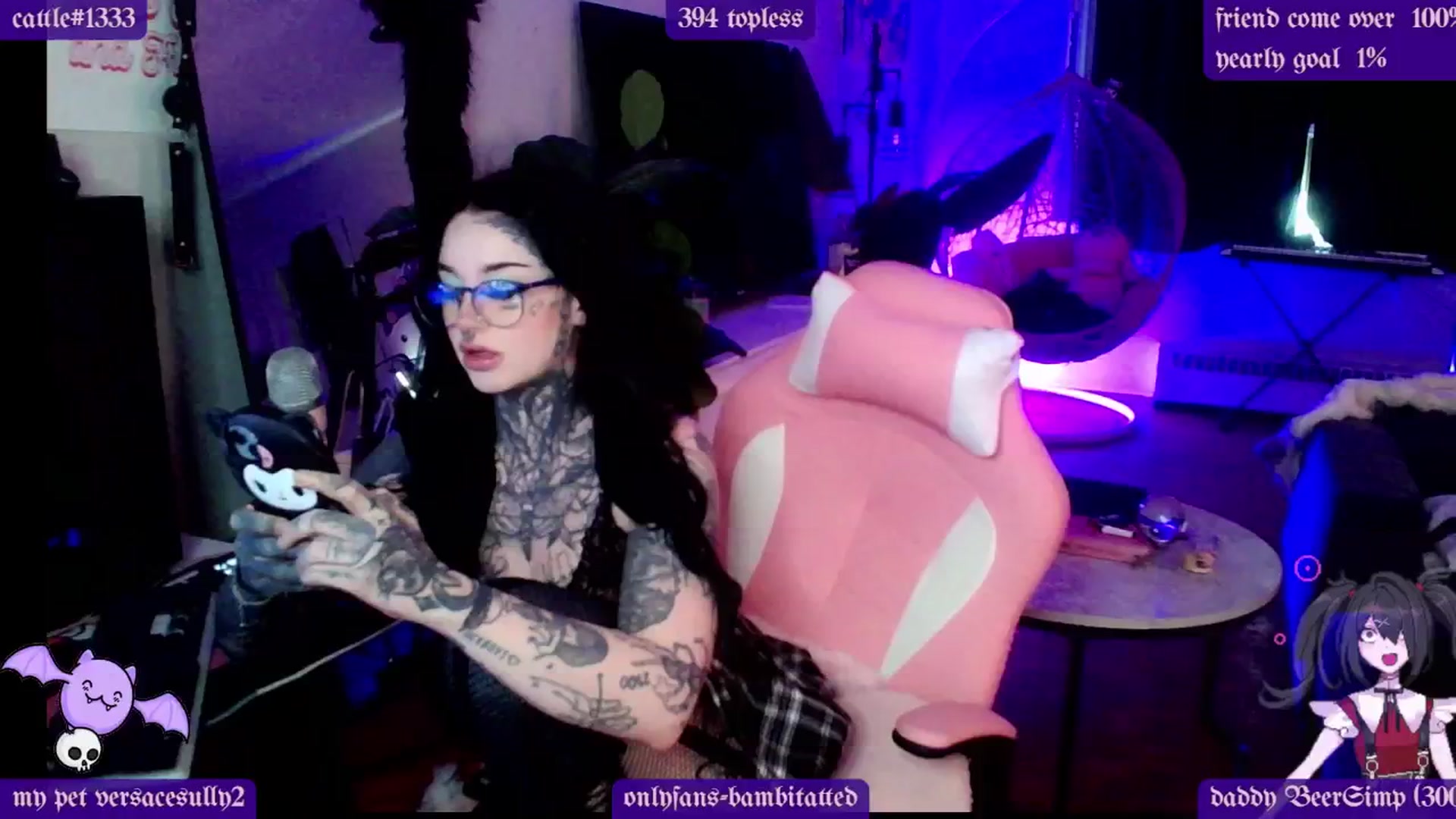 Gallery image thumbnail from Tattoobambi's myfreecams stream on, 02/20/2025, 24:59 image 14 of 20