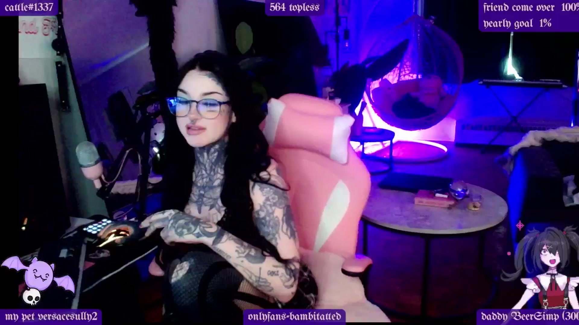 Gallery image thumbnail from Tattoobambi's myfreecams stream on, 02/20/2025, 24:59 image 2 of 20