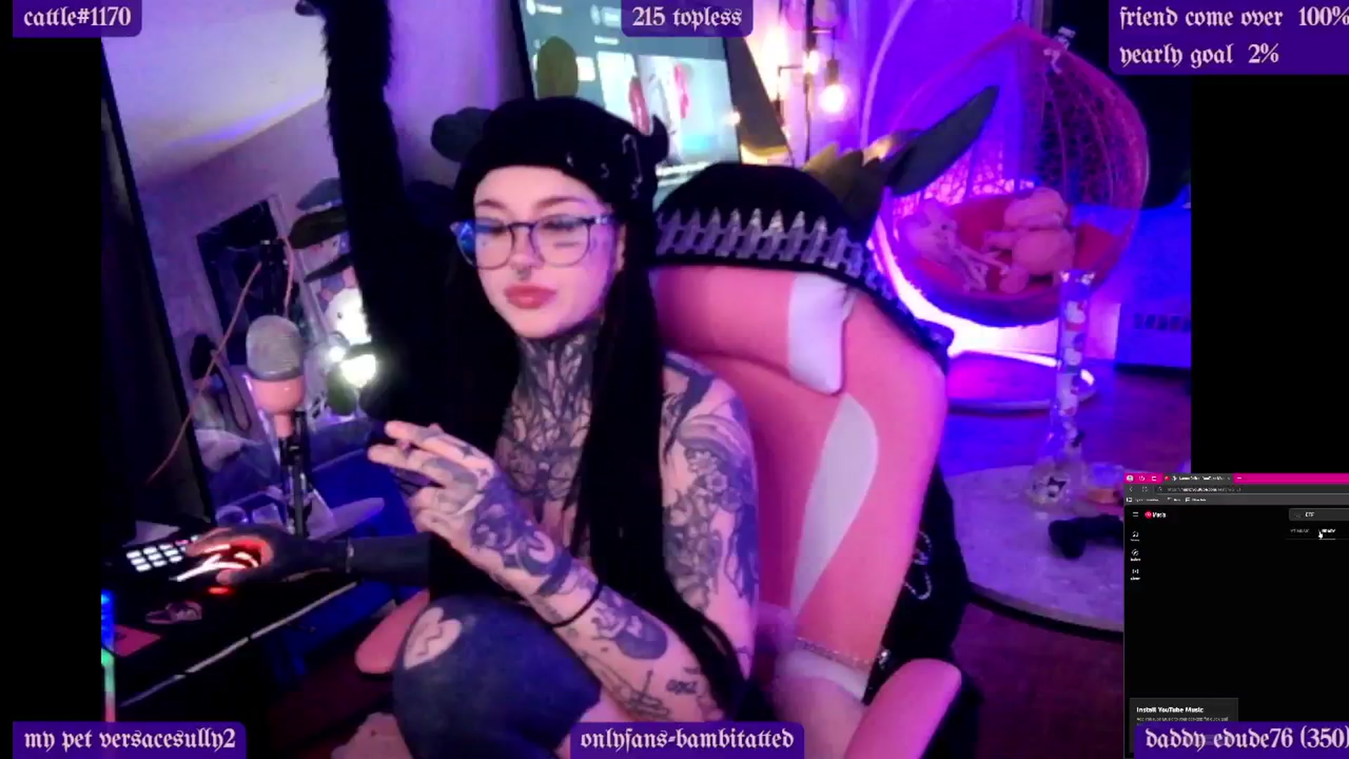 Gallery image thumbnail from Tattoobambi's myfreecams stream on, 02/23/2025, 04:50 image 3 of 20