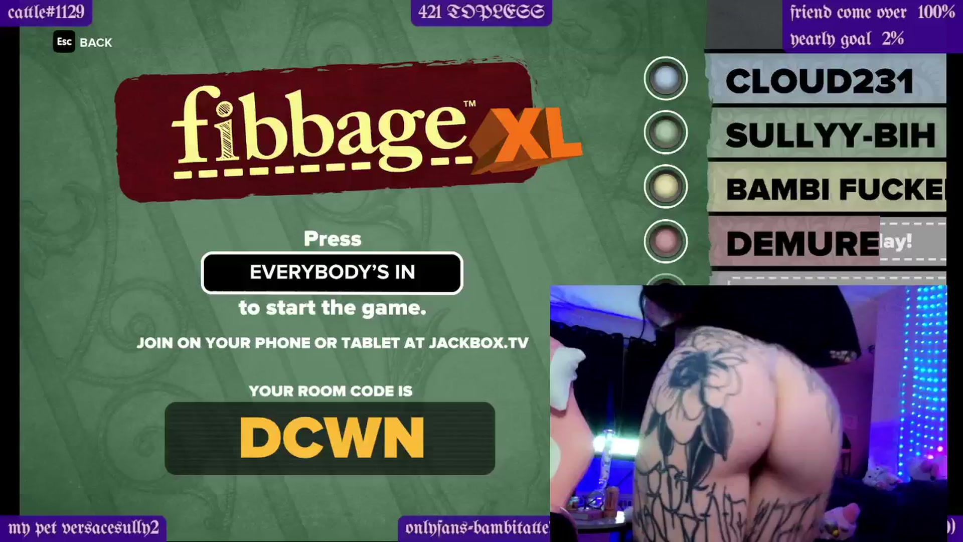 Gallery image thumbnail from Tattoobambi's myfreecams stream on, 02/27/2025, 03:54 image 2 of 20
