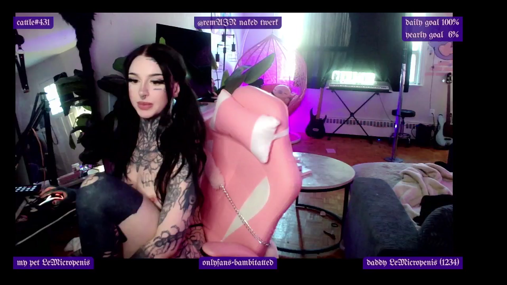 Gallery image thumbnail from Tattoobambi's myfreecams stream on, 04/02/2025, 01:00 image 10 of 20