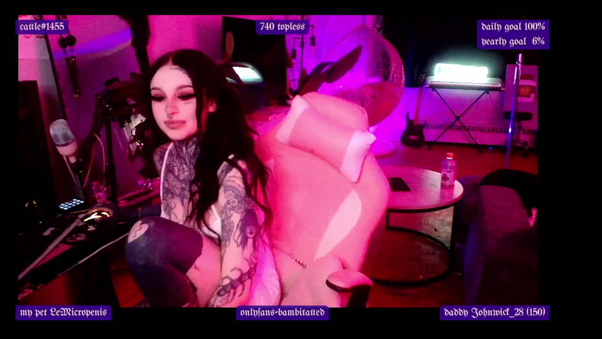 Gallery image thumbnail from Tattoobambi's myfreecams stream on, 04/08/2025, 03:38 image 3 of 20