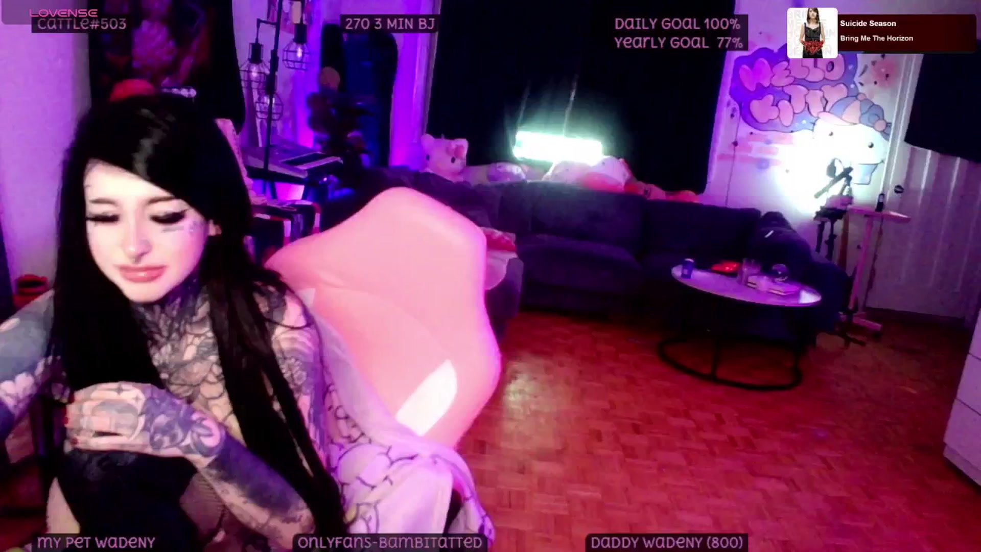 Gallery image thumbnail from Tattoobambi's myfreecams stream on, 05/18/2025, 05:50 image 8 of 20