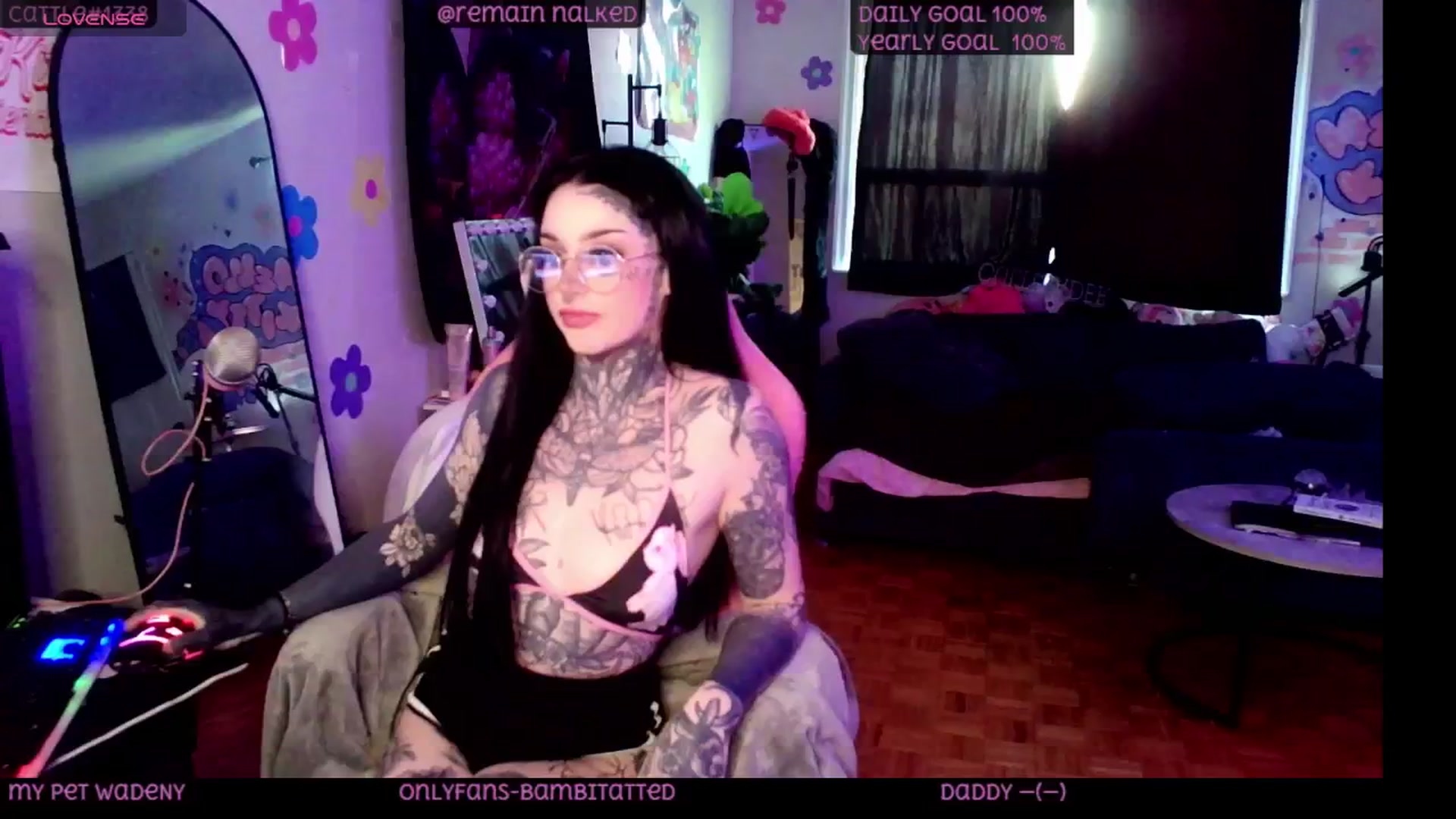 Gallery image thumbnail from Tattoobambi's myfreecams stream on, 06/14/2025, 24:28 image 1 of 20