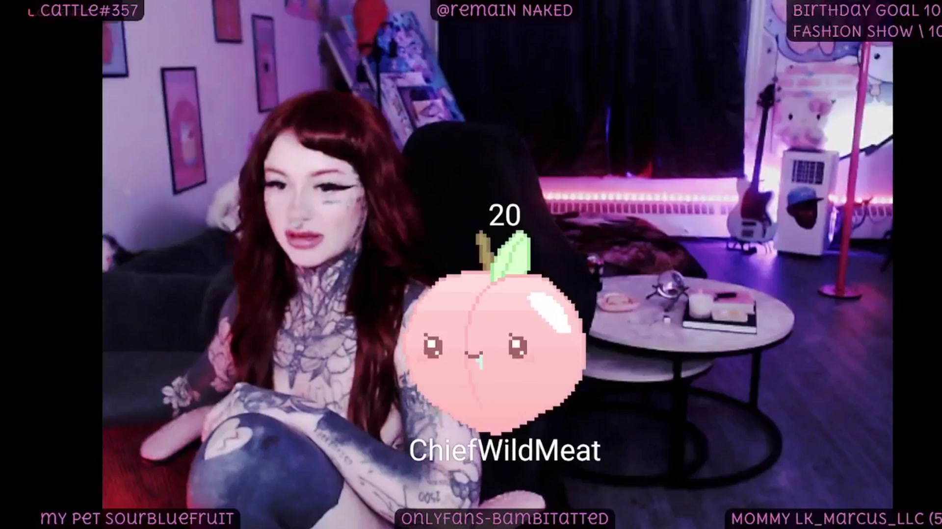 Gallery image thumbnail from Tattoobambi's myfreecams stream on, 08/24/2025, 04:31 image 1 of 20