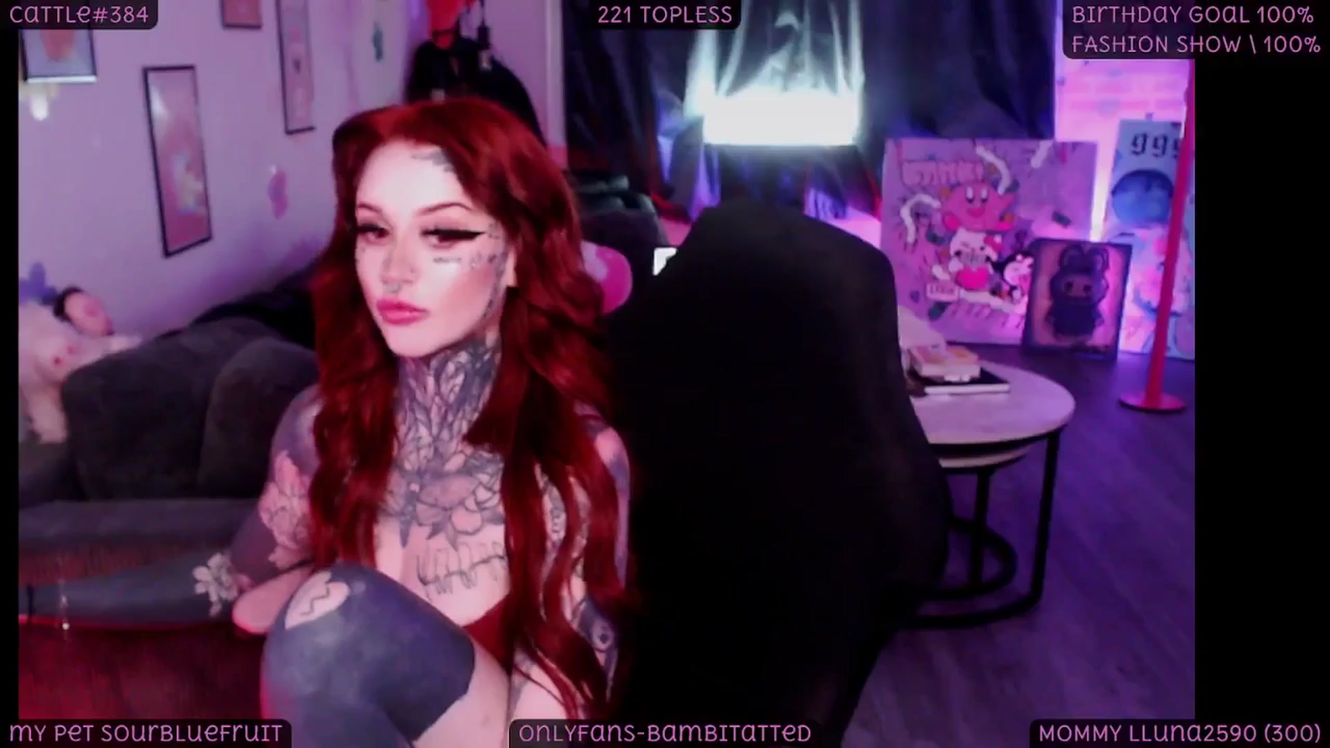 Gallery image thumbnail from Tattoobambi's myfreecams stream on, 08/29/2025, 01:31 image 6 of 20