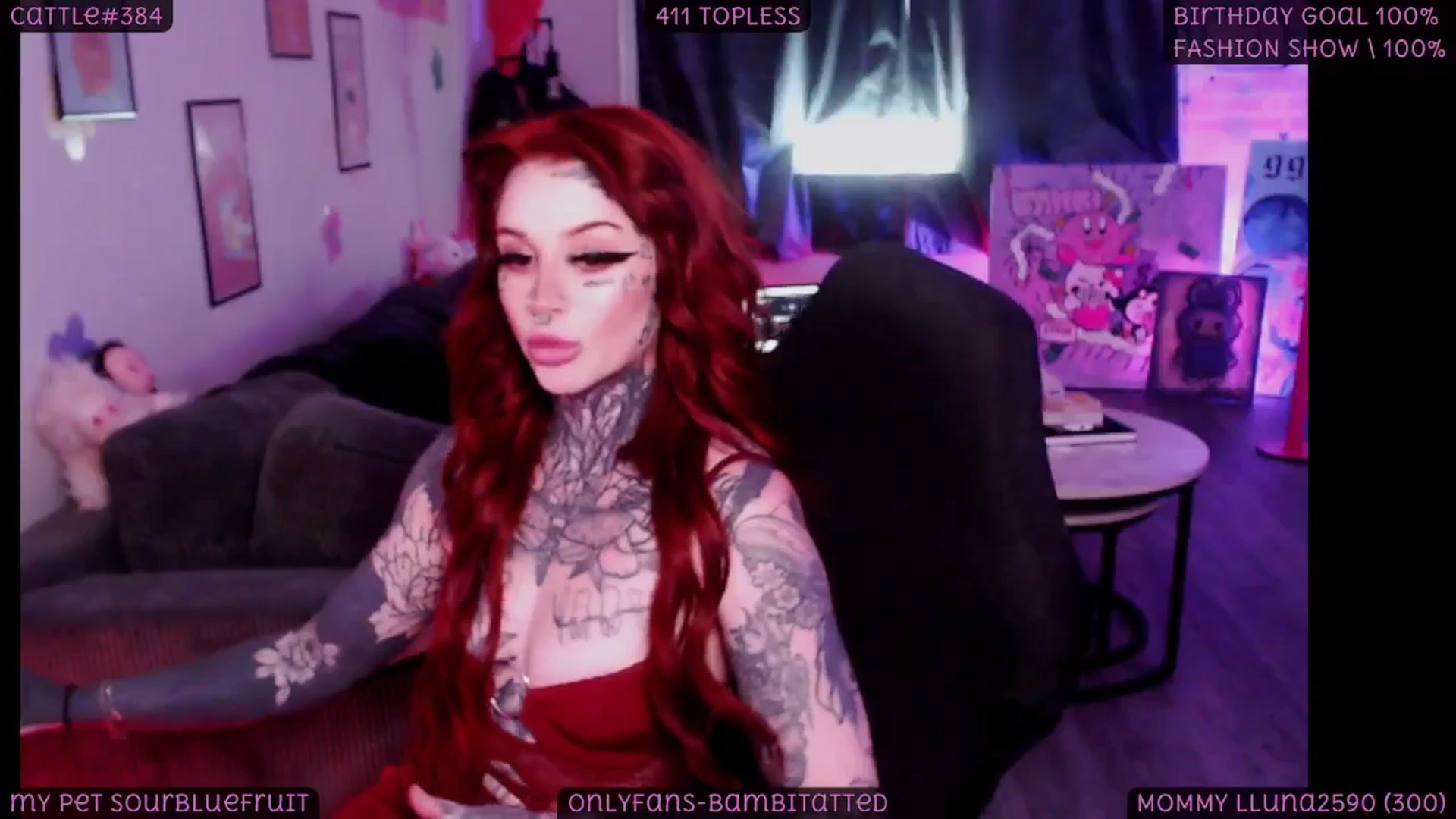 Gallery image thumbnail from Tattoobambi's myfreecams stream on, 08/29/2025, 01:31 image 2 of 20