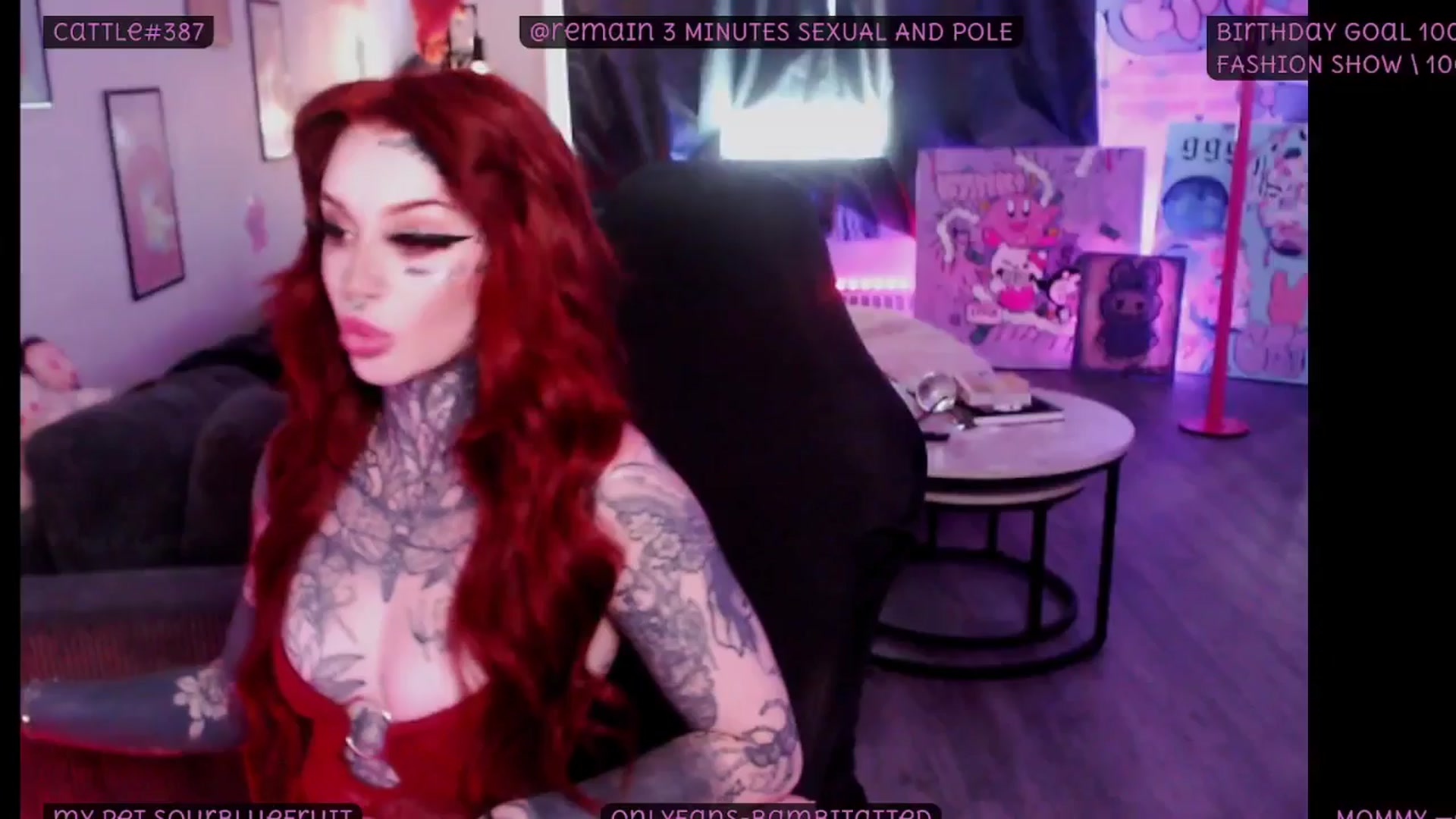 Gallery image thumbnail from Tattoobambi's myfreecams stream on, 08/29/2025, 01:32 image 1 of 20