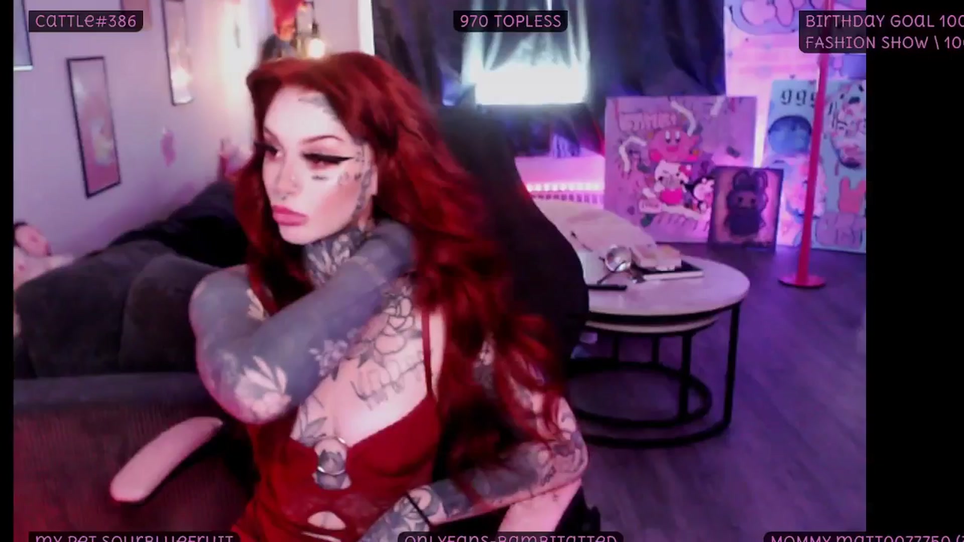 Gallery image thumbnail from Tattoobambi's myfreecams stream on, 08/29/2025, 01:32 image 2 of 20