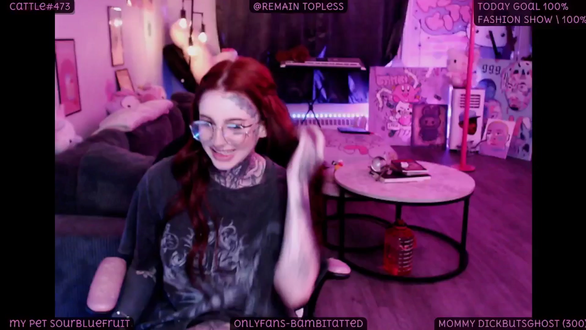 Gallery image thumbnail from Tattoobambi's myfreecams stream on, 09/20/2025, 04:51 image 8 of 20