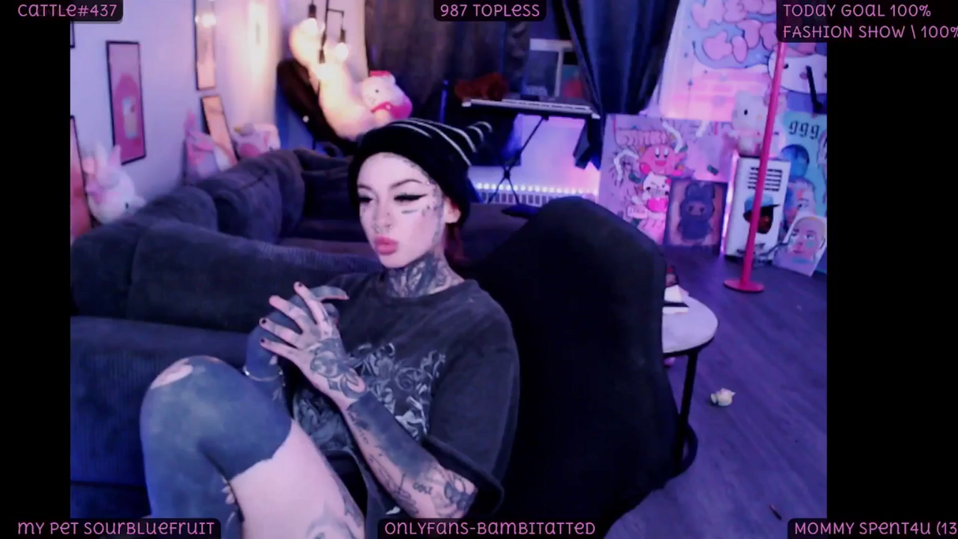 Gallery image thumbnail from Tattoobambi's myfreecams stream on, 09/21/2025, 02:08 image 2 of 20