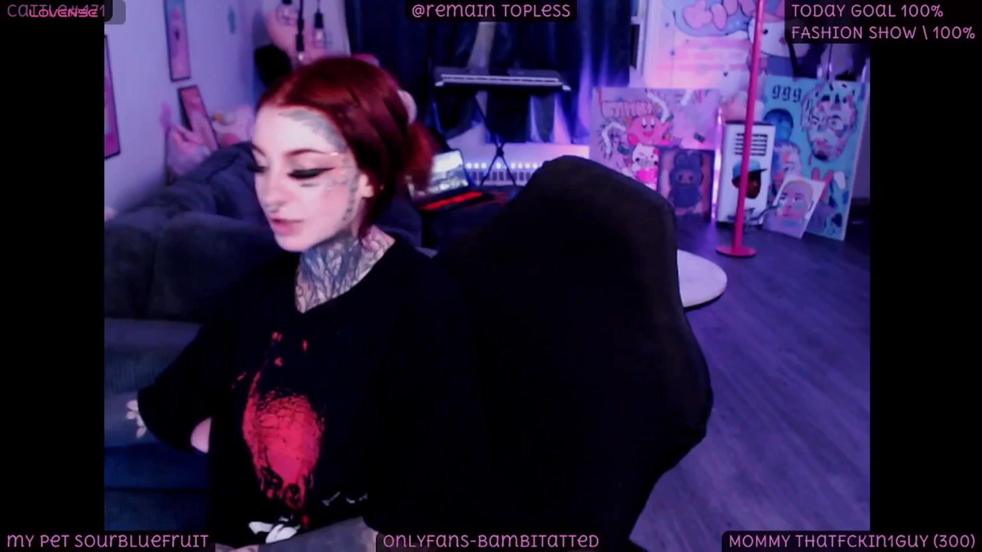 Gallery image thumbnail from Tattoobambi's myfreecams stream on, 09/23/2025, 04:40 image 8 of 20
