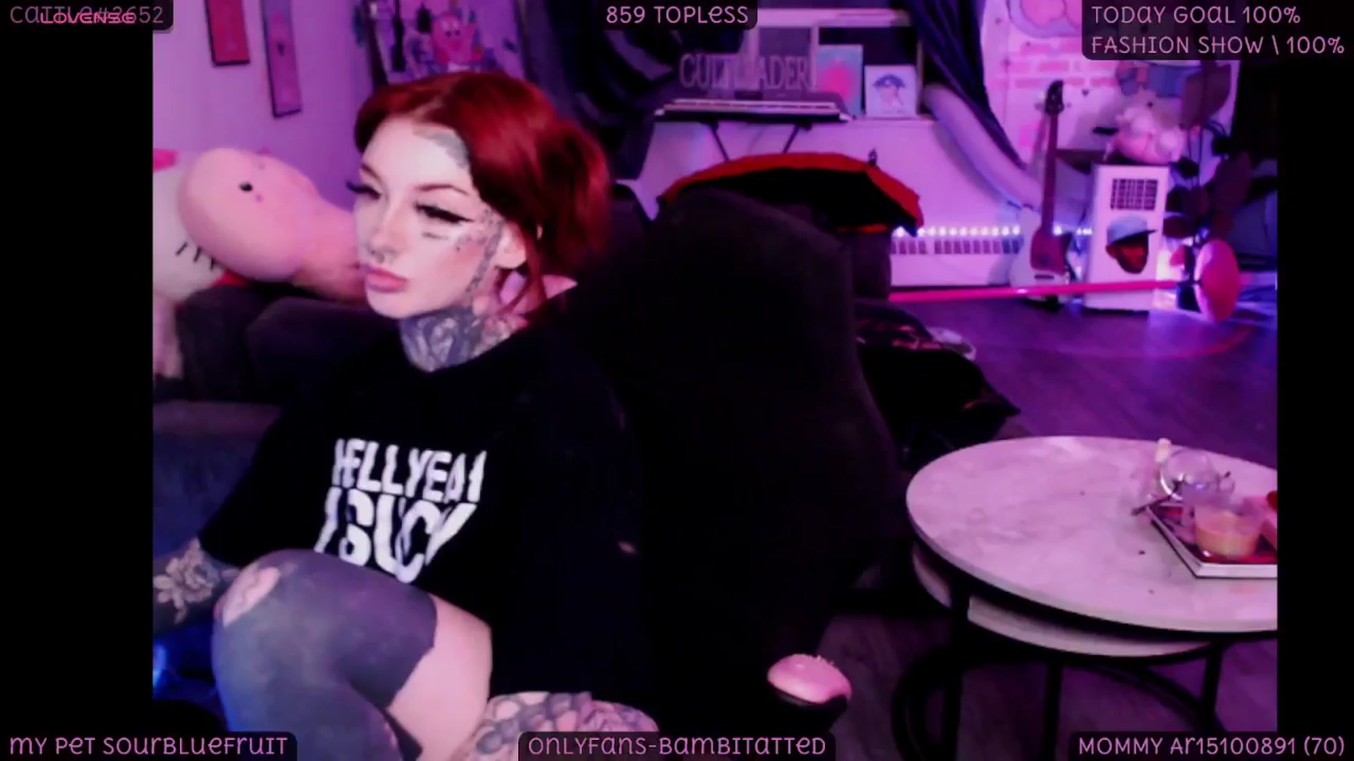 Gallery image thumbnail from Tattoobambi's myfreecams stream on, 10/02/2025, 03:12 image 19 of 20