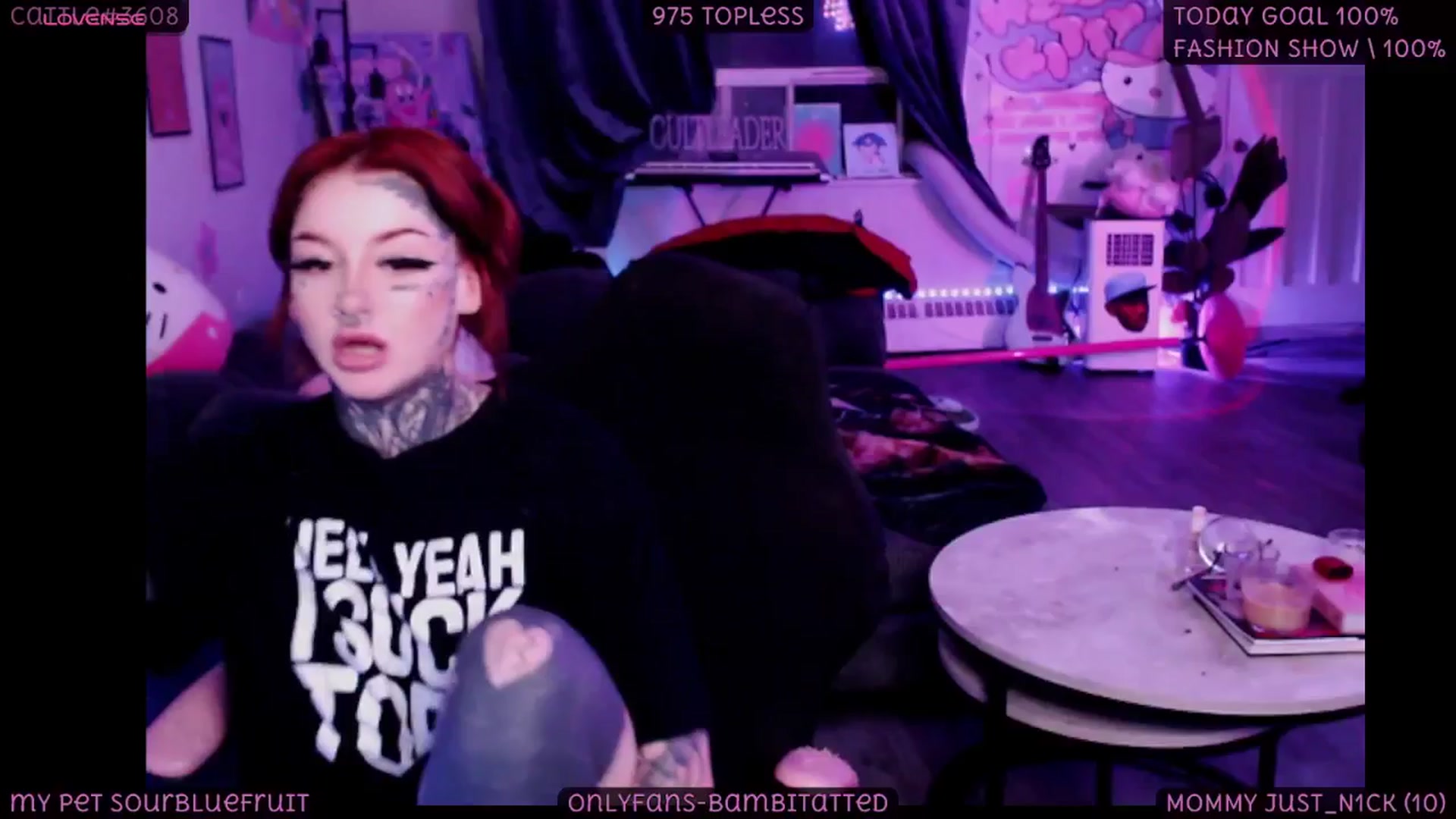 Gallery image thumbnail from Tattoobambi's myfreecams stream on, 10/02/2025, 03:12 image 7 of 20