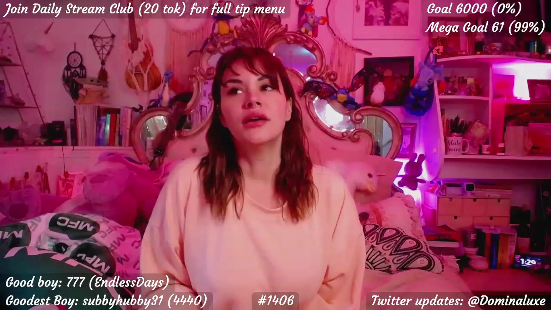 Gallery image thumbnail from TaylorVaughan's myfreecams stream on, 04/15/2023, 20:41 image 20 of 20