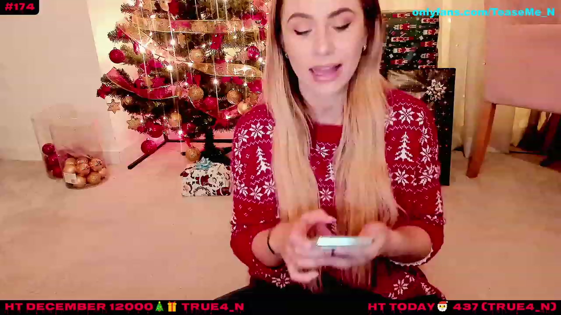 Gallery image thumbnail from TeaseMe_N's myfreecams stream on, 12/24/2022, 01:19 image 5 of 20
